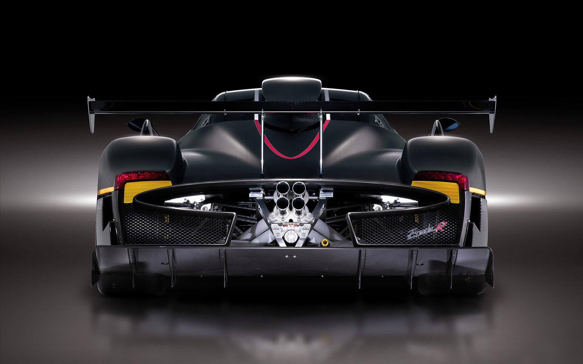 sports, speedy, zonda r, car, cars, speedster, fast, 1080P, true, sports car, black, HD Wallpaper