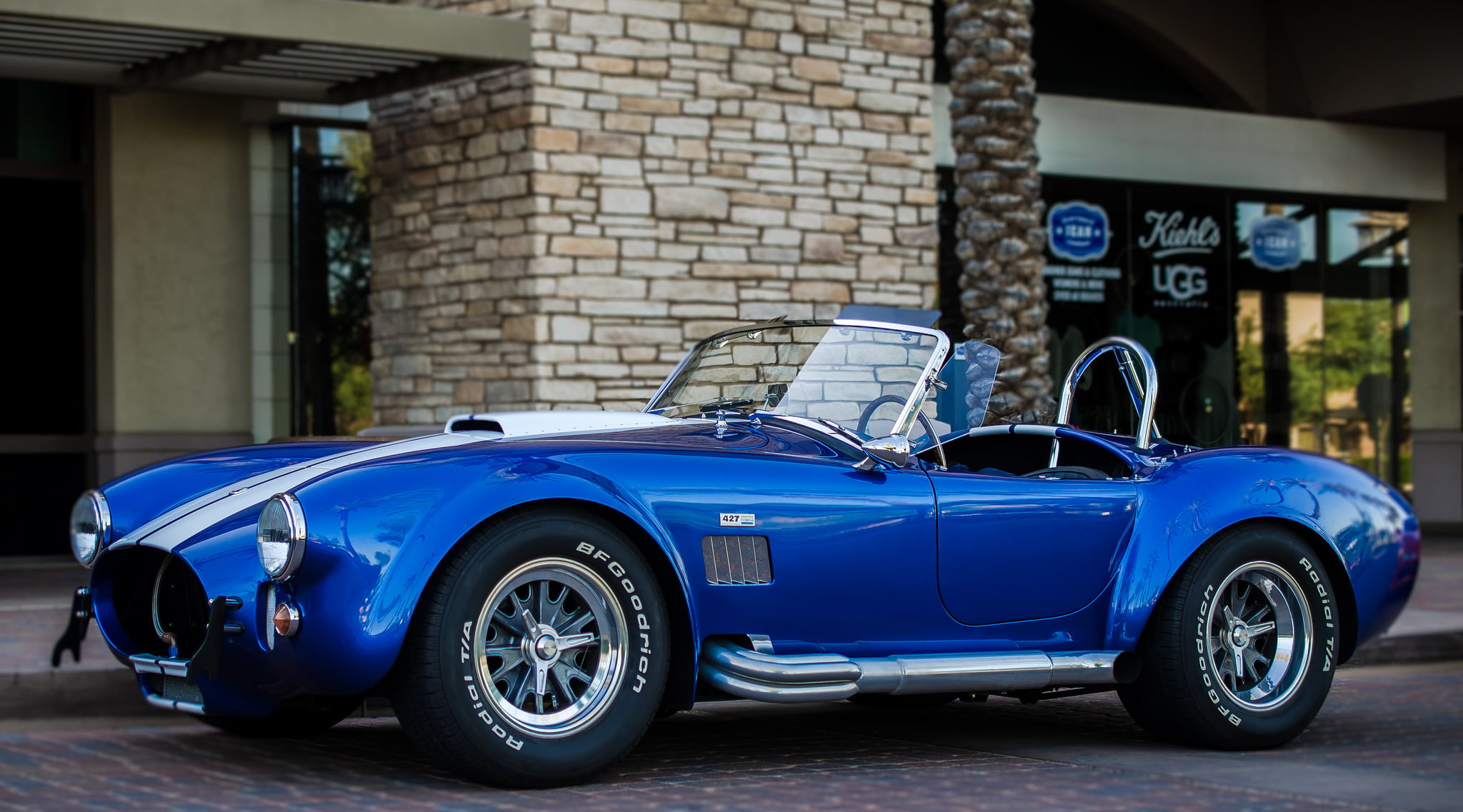 Front, Shelby, Blue, Cobra, Building, 1080P, 427, HD Wallpaper