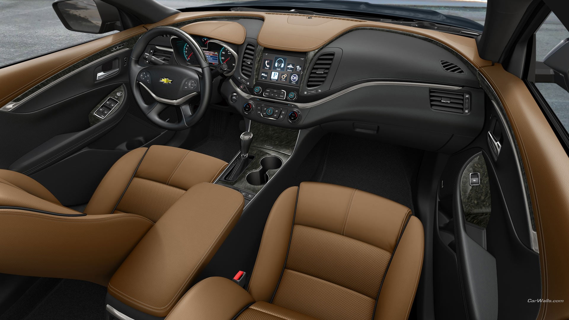 control panel, motor vehicle, mode of transportation, 1080P, steering wheel, luxury, vehicle interior, land vehicle, wealth, gearshift, transportation, HD Wallpaper