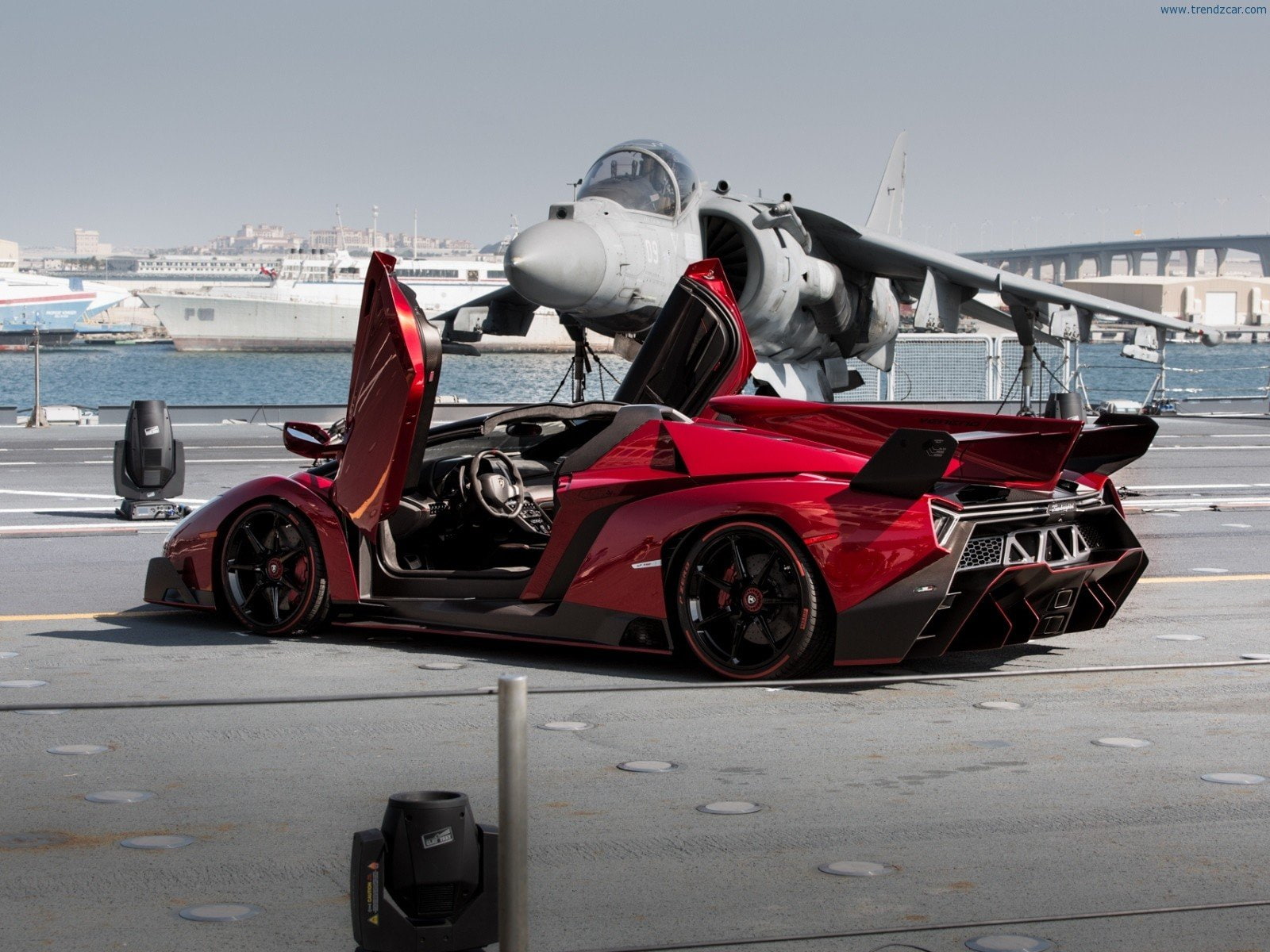 720P, roadster, supercar, italan, lamborghini, veneno, 2014, red, rosso, HD Wallpaper