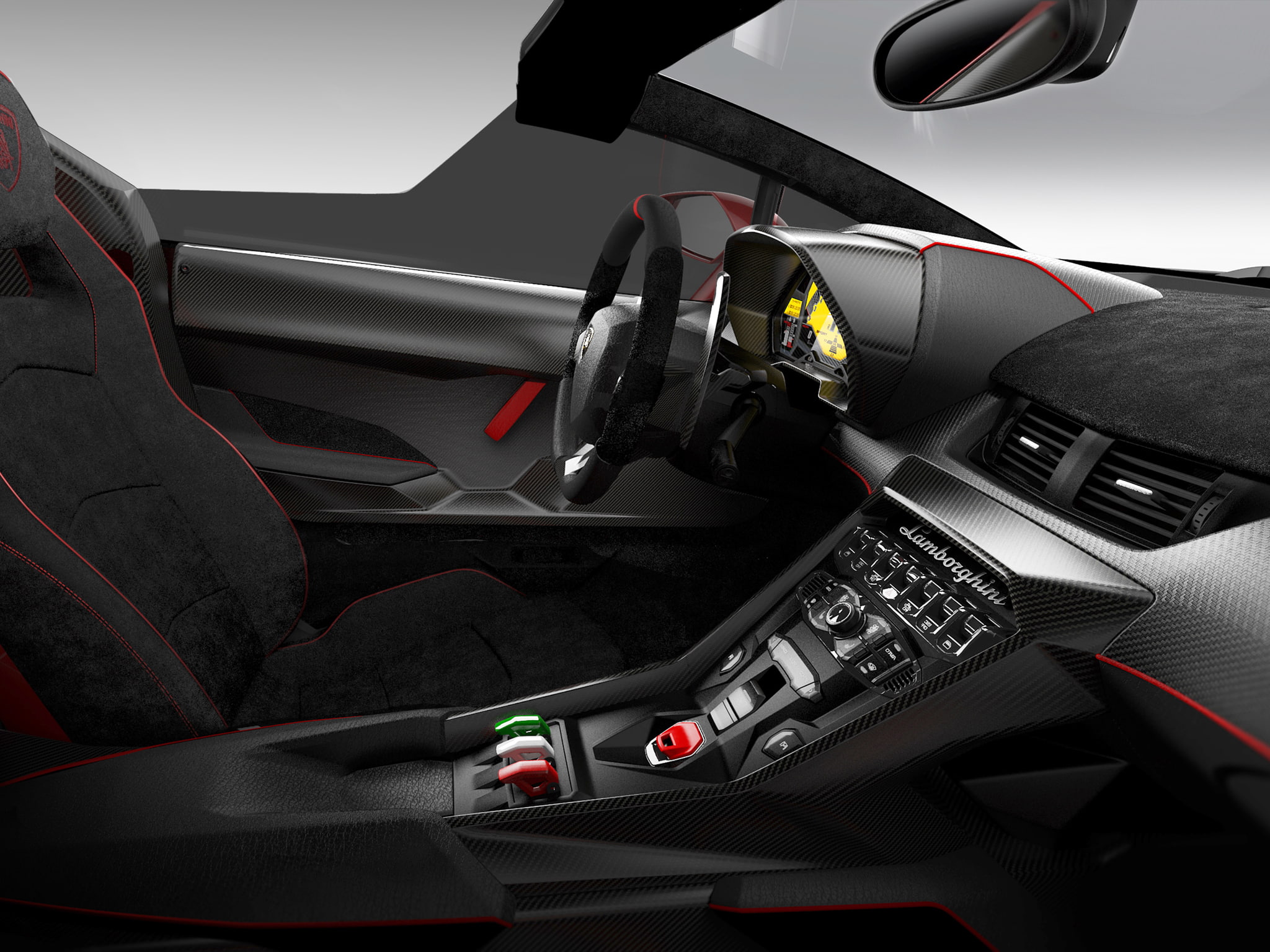 roadster, 2014, 1080P, lamborghini, interior, supercar, veneno, HD Wallpaper