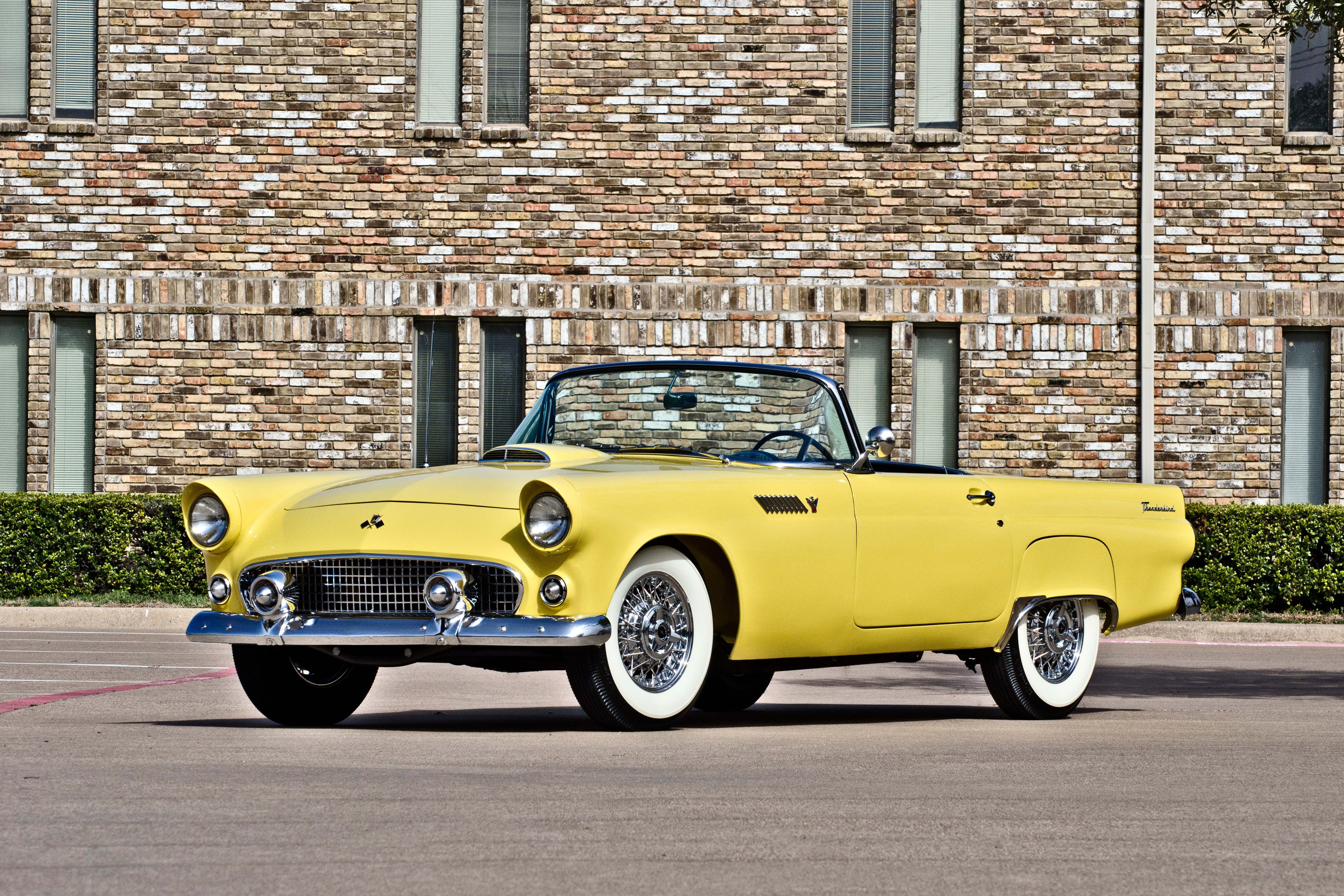 usa, original, thunderbird, 1955, 5K, -05, classic, old, convertible, retro, ford, HD Wallpaper