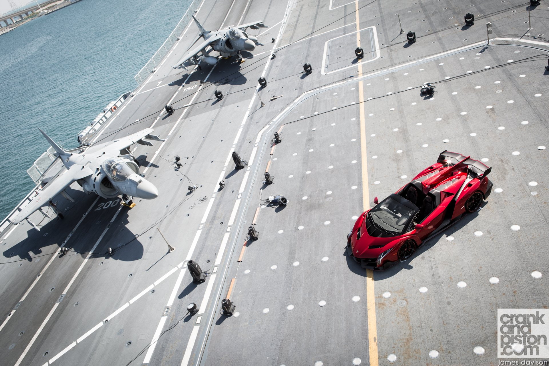 roadster, 1080P, red, lamborghini, rosso, italan, veneno, 2014, supercar, HD Wallpaper