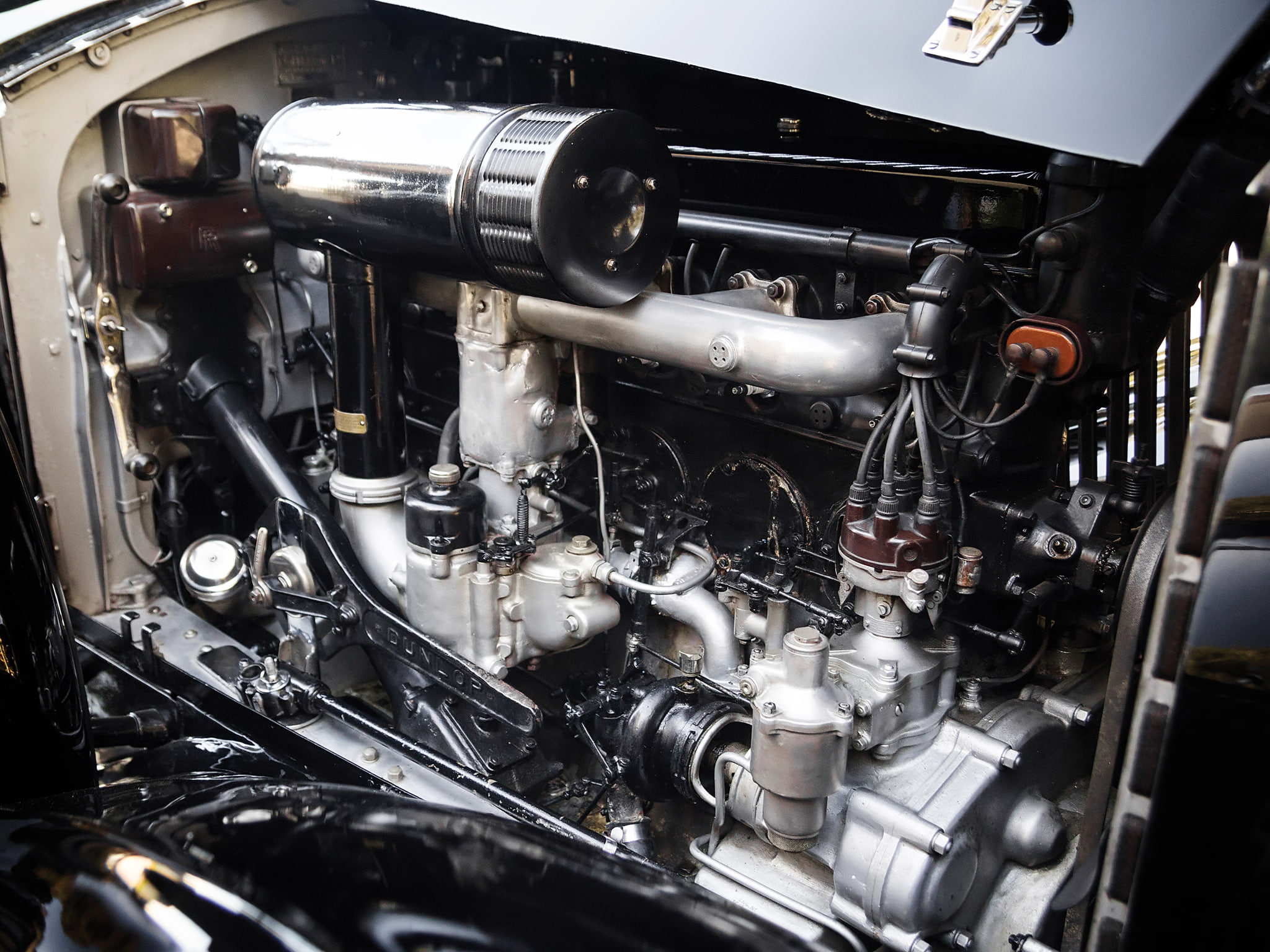 drophead, 1080P, mulliner, royce, engine, phantom, sedanca, retro, luxury, coupe, 1934, continental, rolls, HD Wallpaper