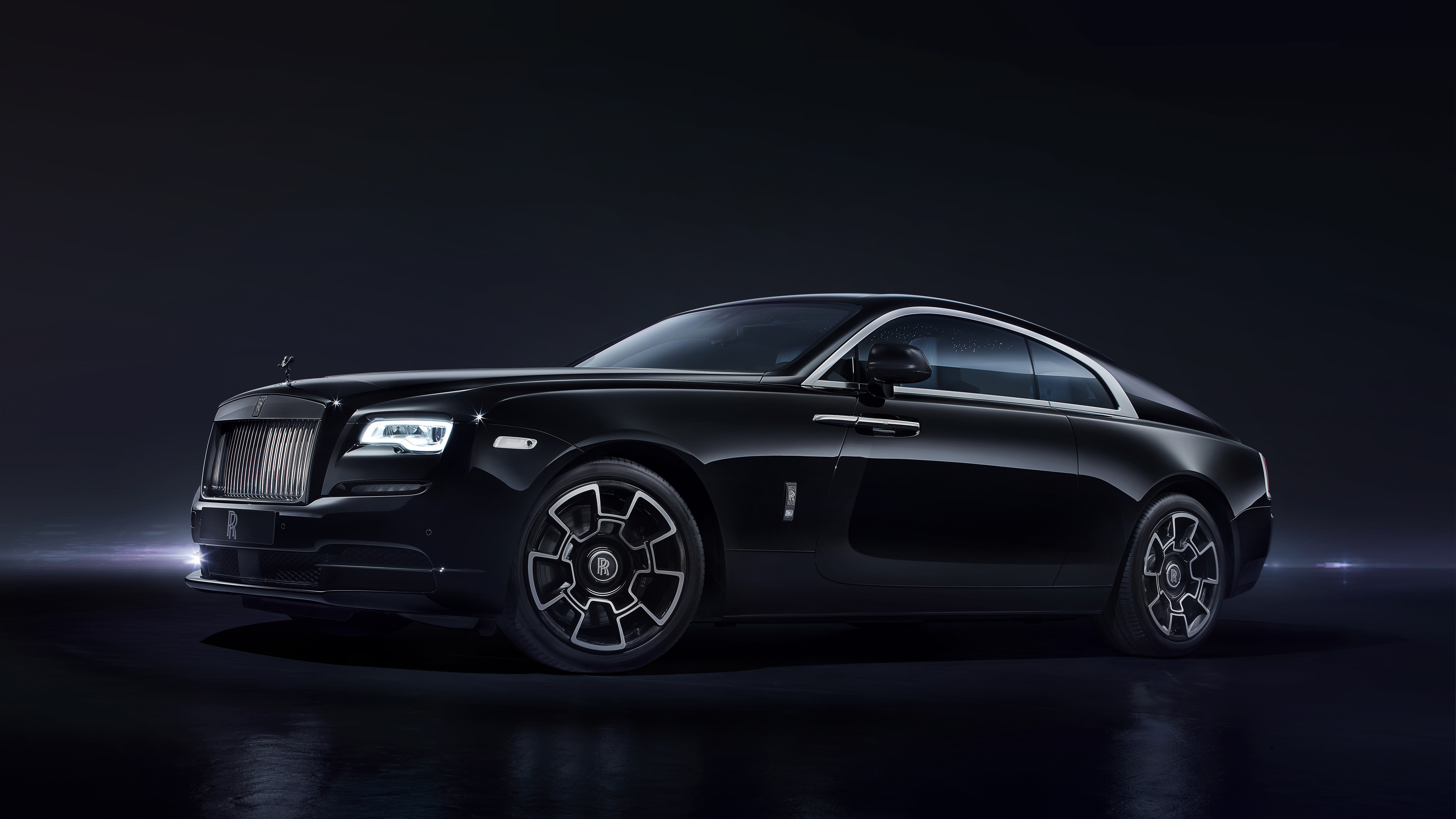 Royce, Badge, 8K, 2016, Black, Geneva, Wraith, Rolls, HD Wallpaper