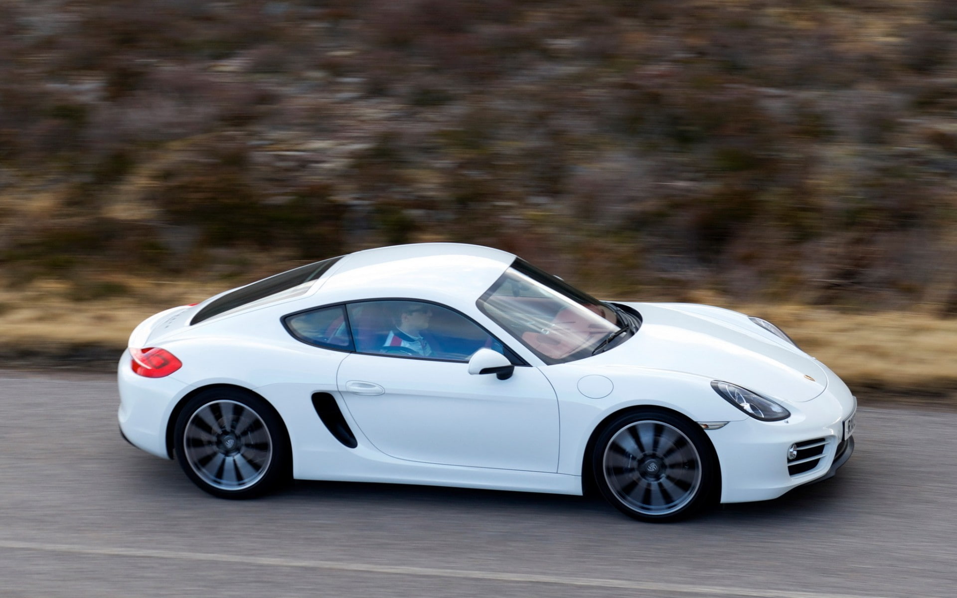 1080P, white cars, Porsche Cayman, HD Wallpaper