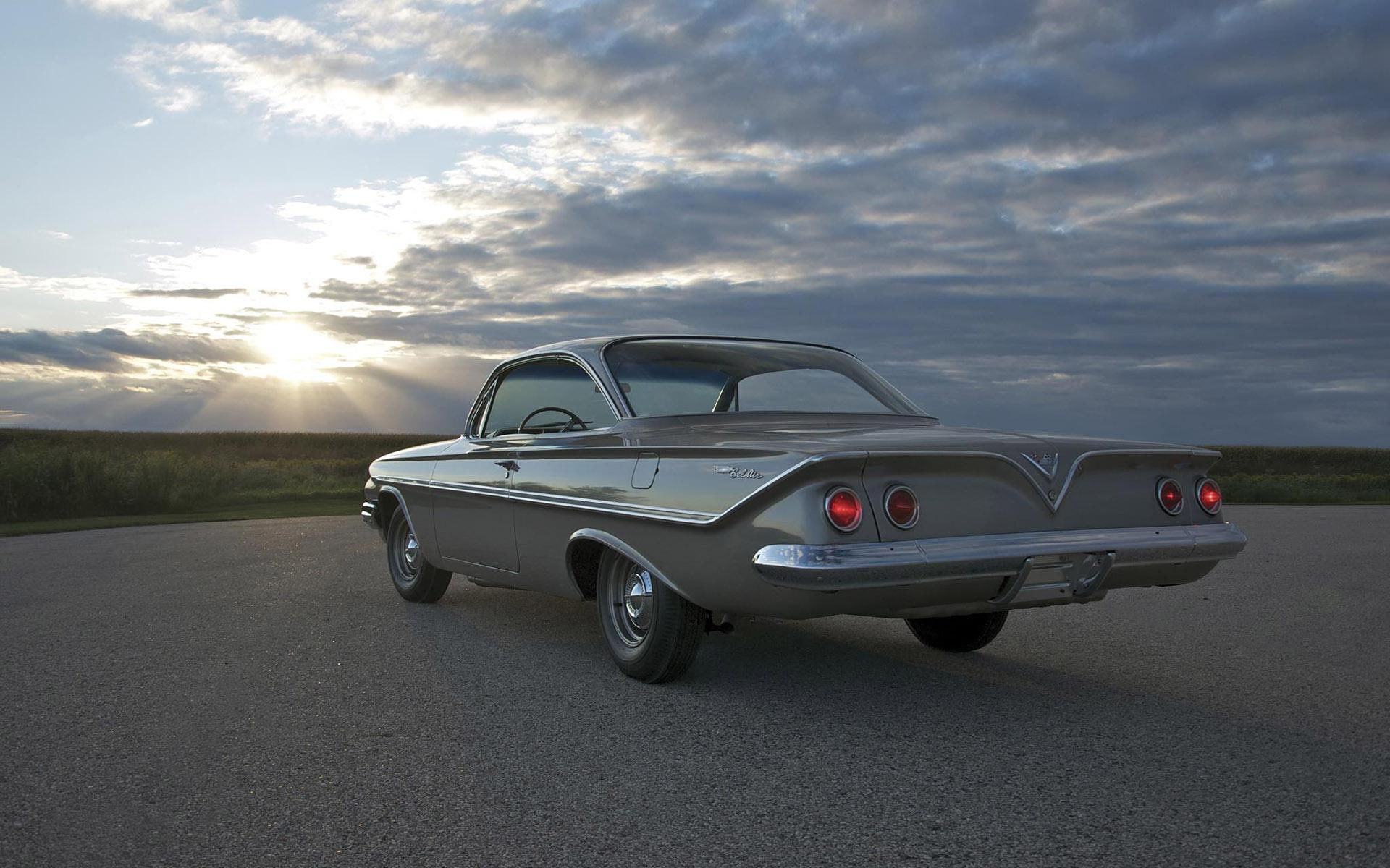 car, grey, chevrolet bel air, air, bel, cars, chevrolet, classic, 1920x1200, 1080P, HD Wallpaper