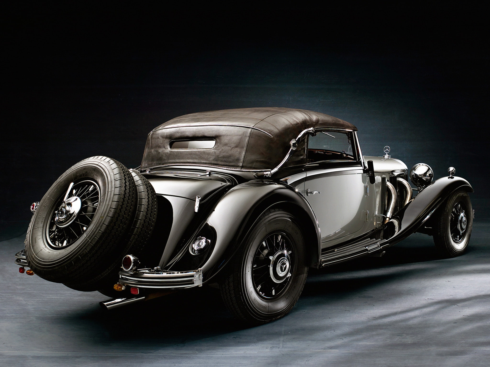 500k, luxury, wheel, benz, mercedes, retro, 1080P, 1935, cabriolet, HD Wallpaper