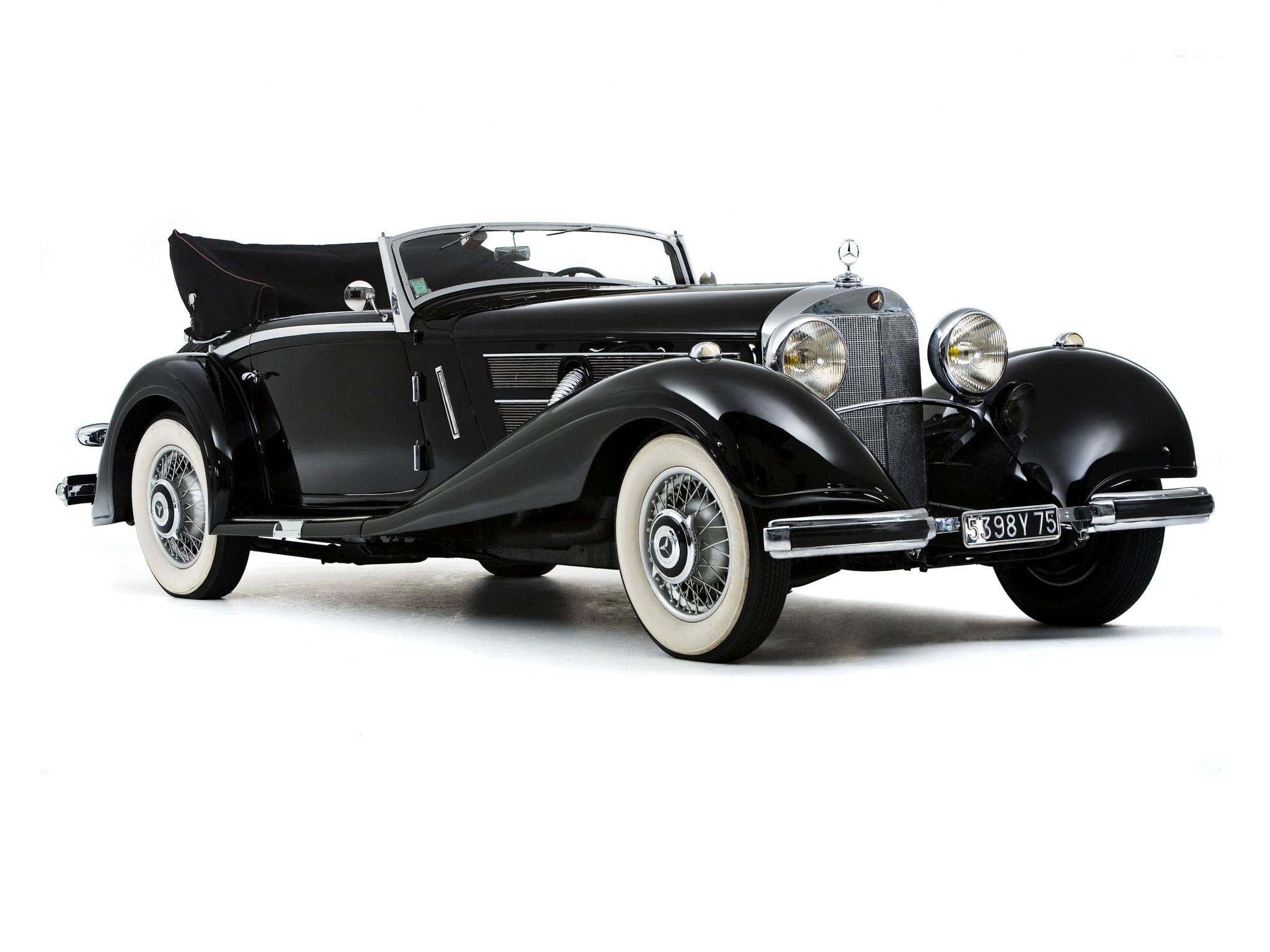 mercedes, 1935, 1080P, benz, retro, 500k, luxury, cabriolet, HD Wallpaper