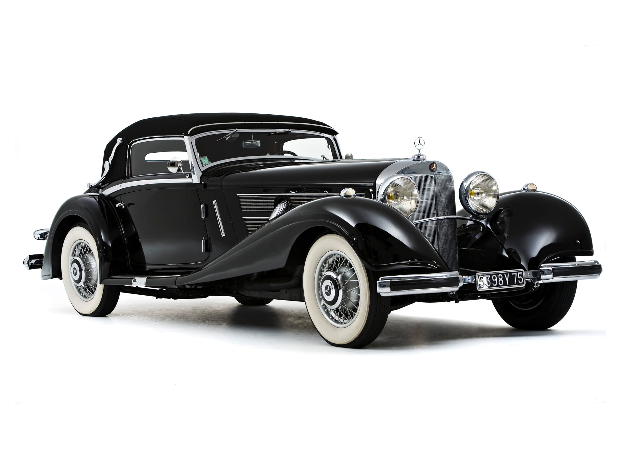 mercedes, cabriolet, 1080P, benz, retro, 500k, 1935, luxury, HD Wallpaper