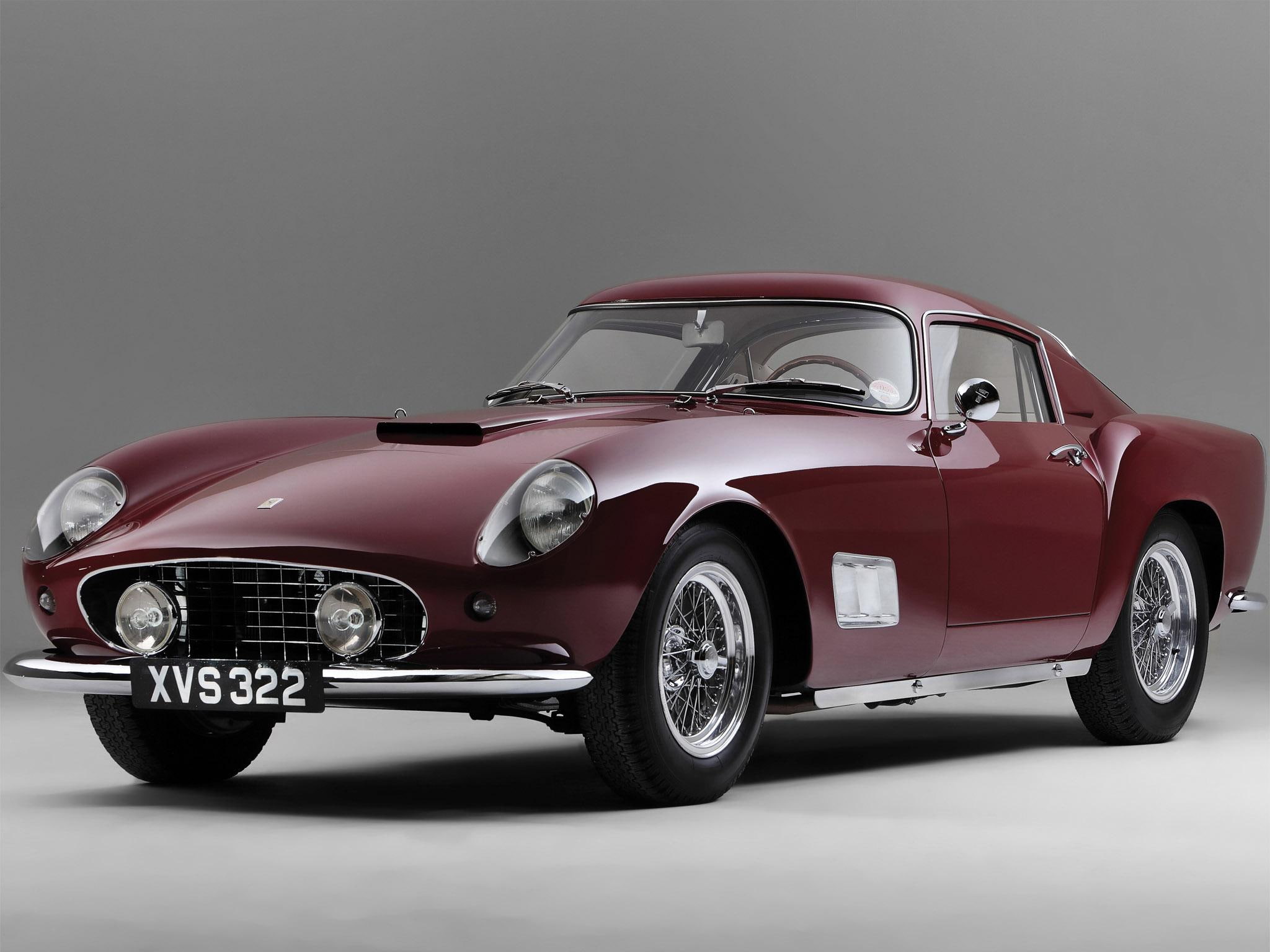 gt, antique, cars, brown, ferrari, 1080P, classic, car, sports, supercar, HD Wallpaper