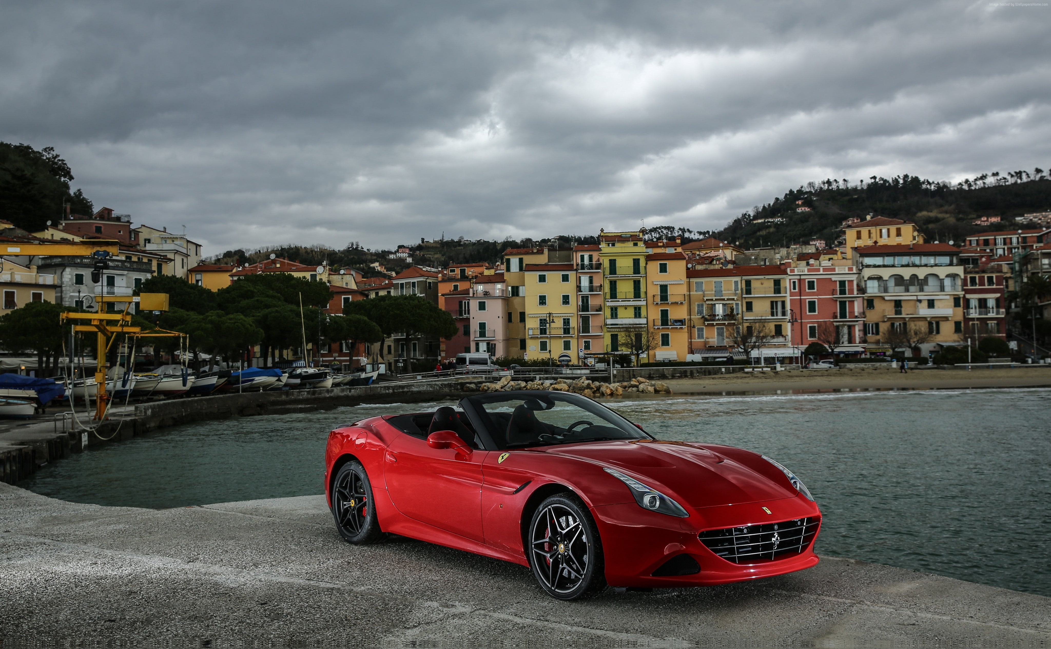 Ferrari California T HS, red, 4K, sport cars, HD Wallpaper