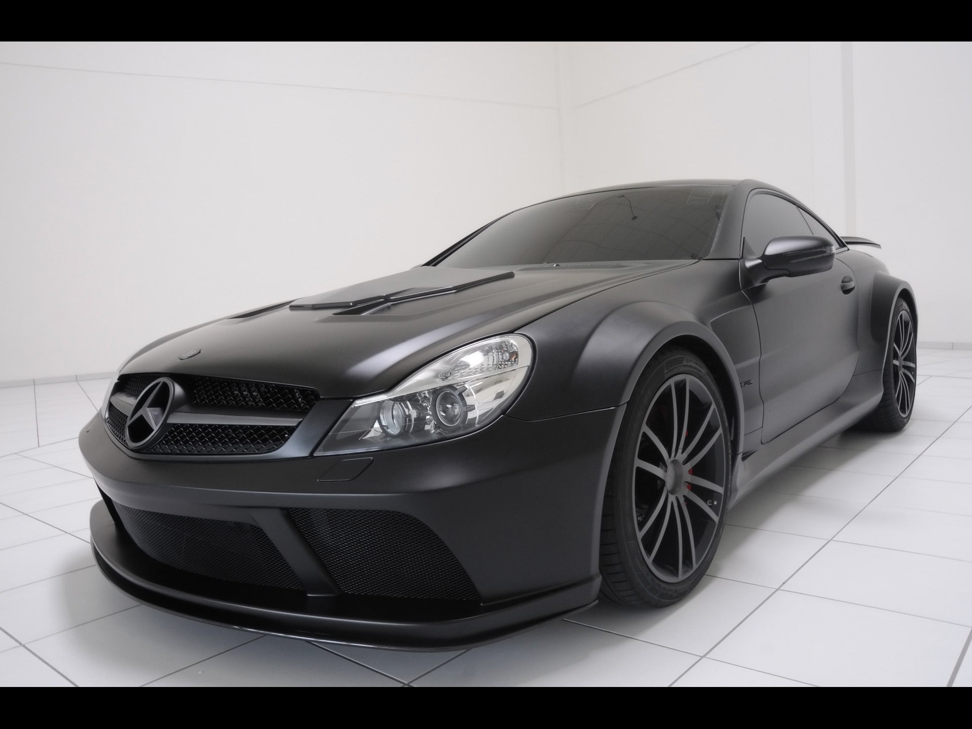 brabus, black, amg, series, mercedes benz, sl class, 1080P, HD Wallpaper