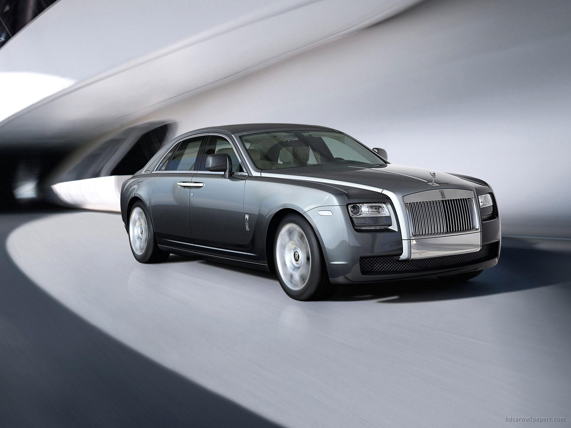 rolls royce, rolls, grey, cars, 1080P, car, royce, ghost, HD Wallpaper