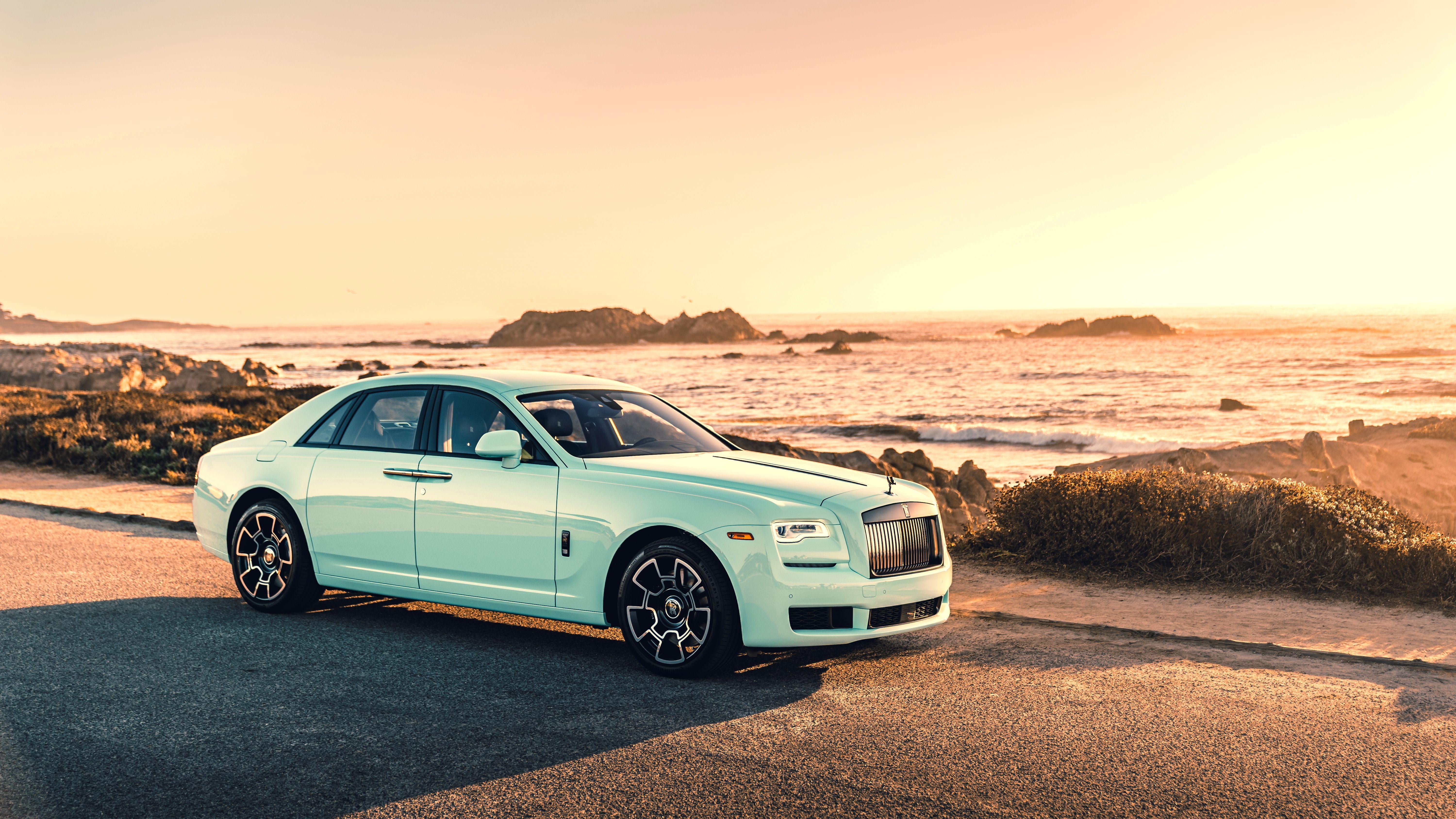Rolls Royce, Luxury Car, White Car, Car, Vehicle, Rolls-Royce Ghost, Rolls-Royce, 5K, HD Wallpaper