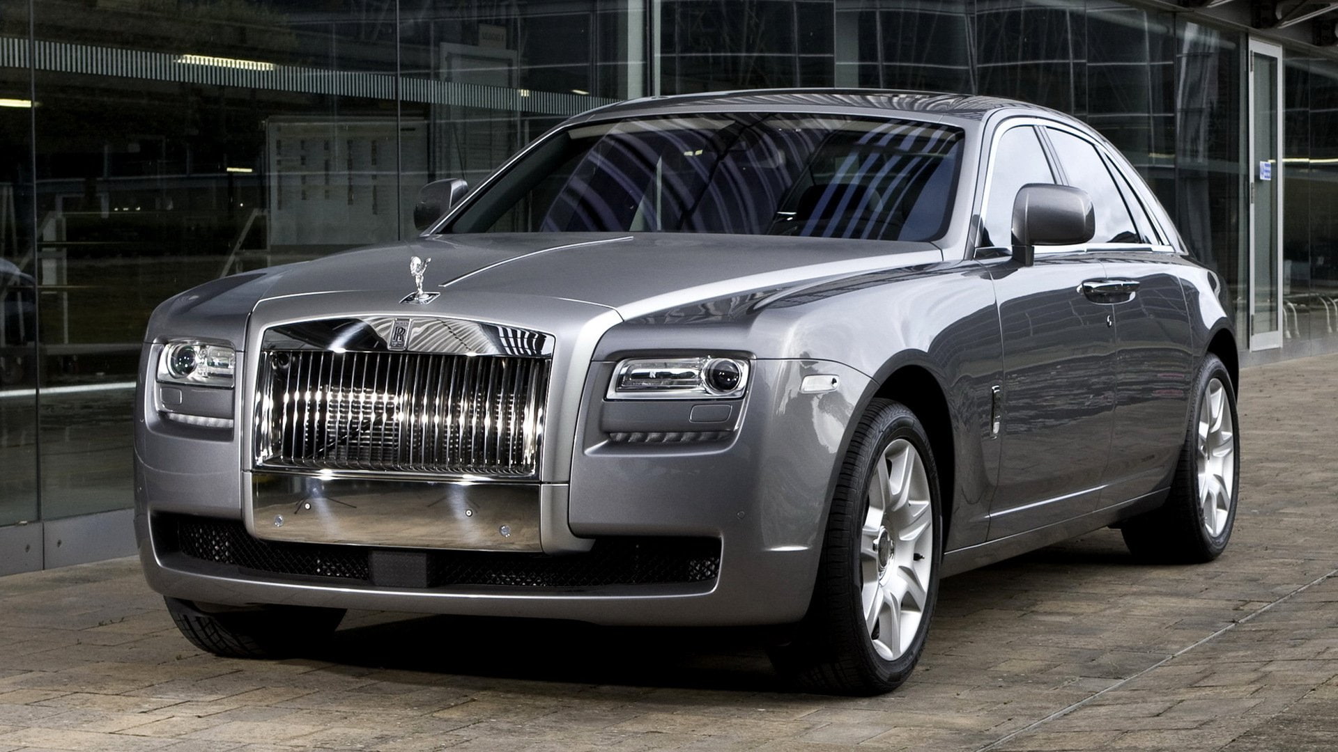Rolls-Royce Ghost, Rolls Royce, 1080P, Car, Luxury Car, Silver Car, Full-Size Car, HD Wallpaper
