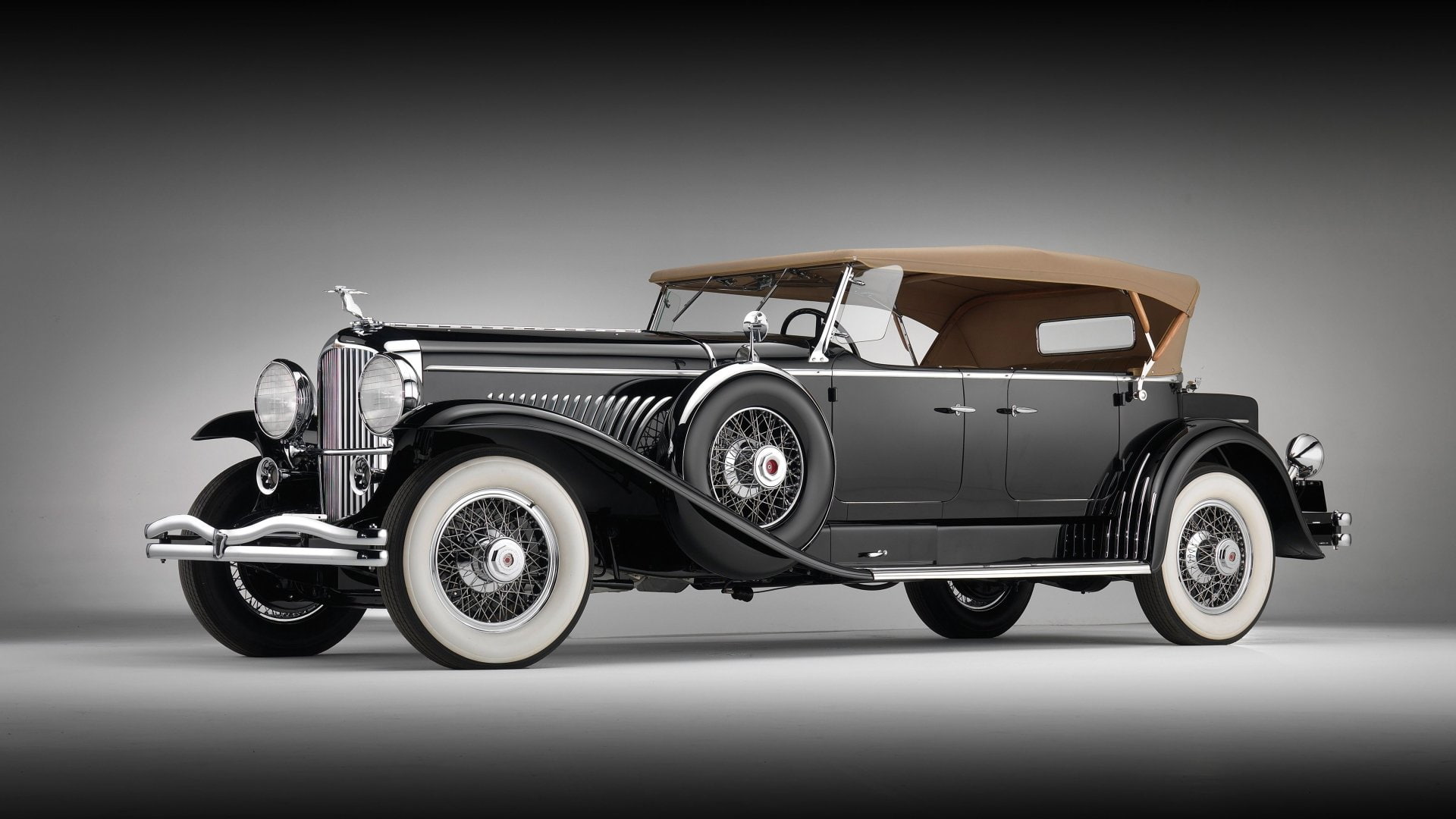Vintage Car, Black Car, Old Car, Car, Duesenberg, 1080P, Duesenberg Model J, Luxury Car, HD Wallpaper