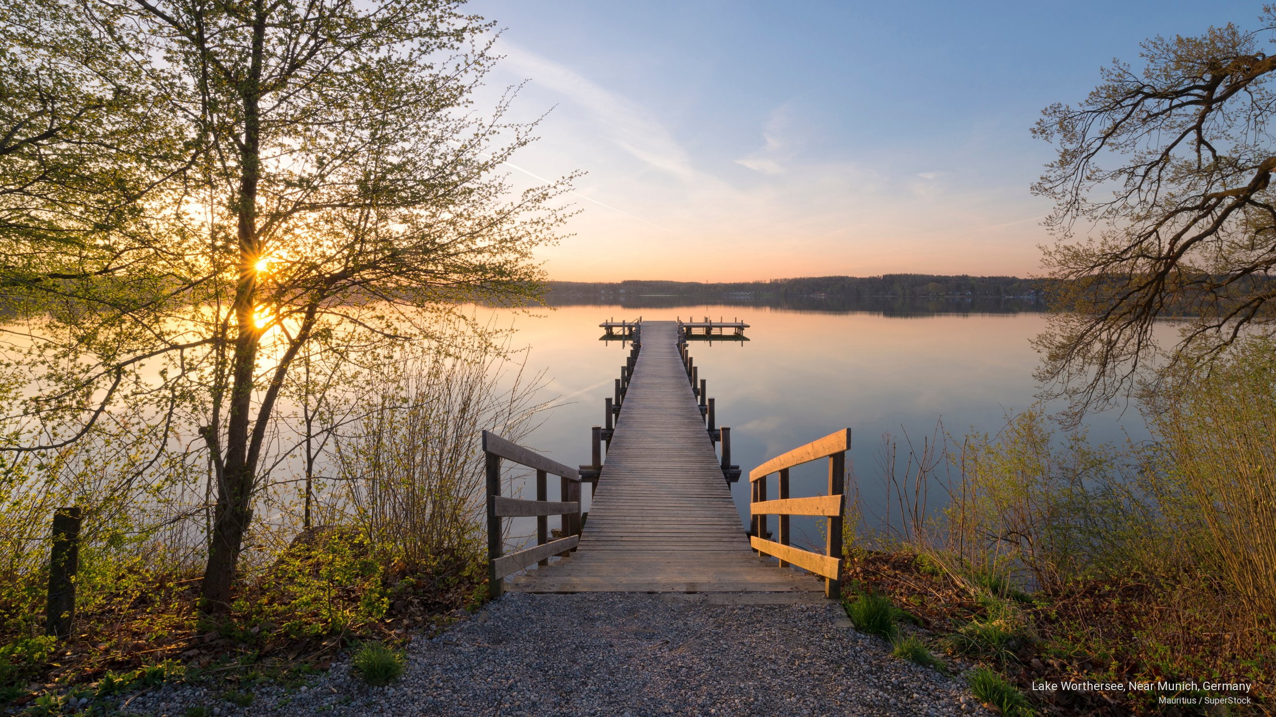 Sunrises/Sunsets, worthersee, lake, 2K, near, germany, munich, HD Wallpaper