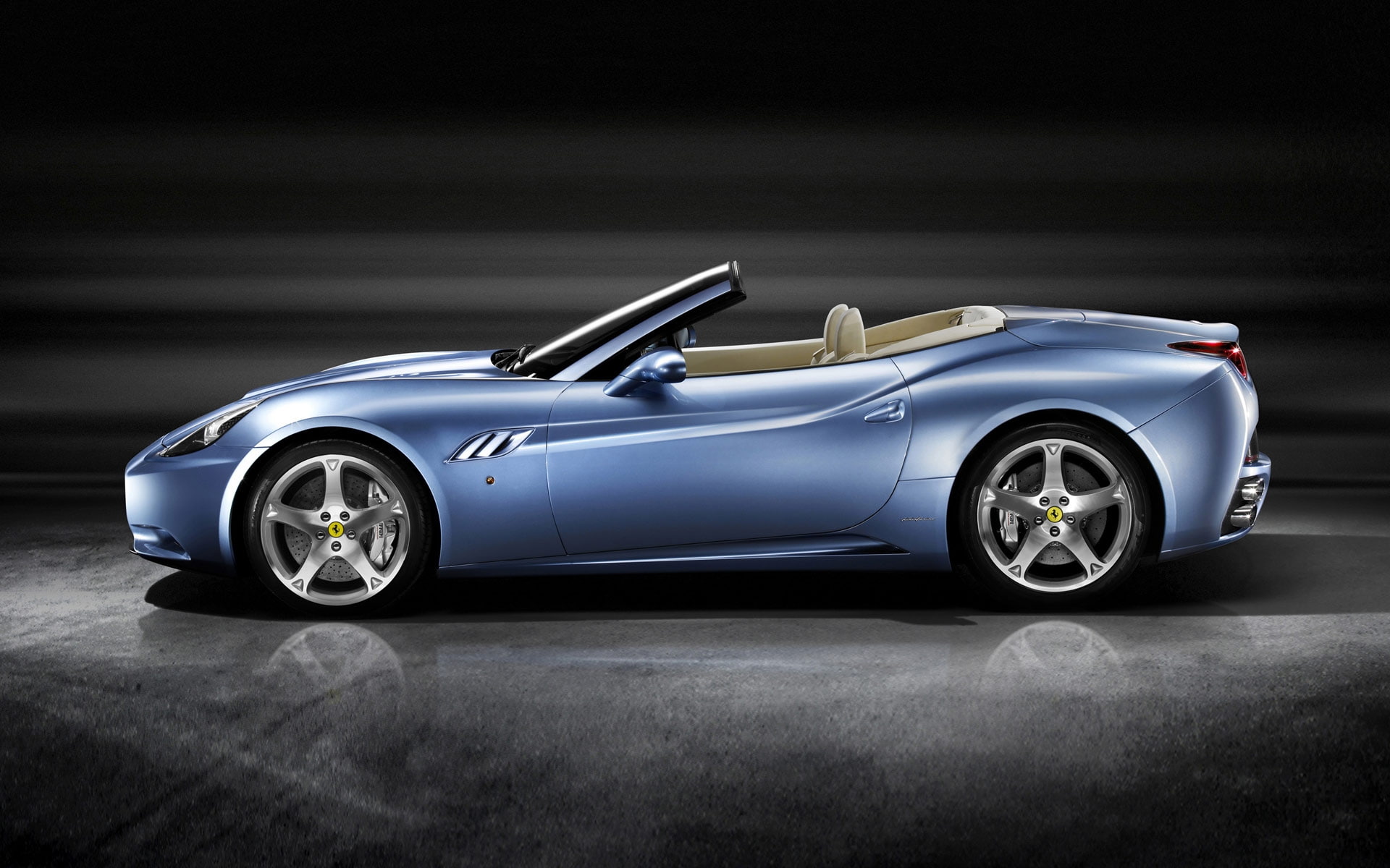 ferrari california, california, blue, convertible, ferrari, 1080P, HD Wallpaper