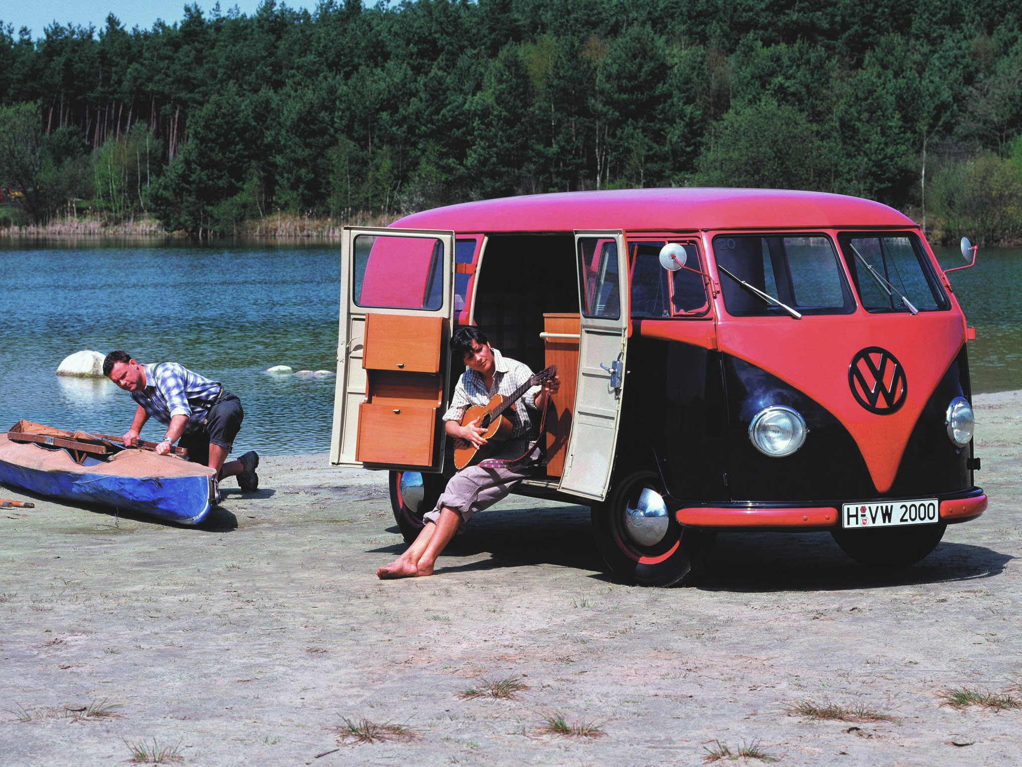 t 1, volkswagen, bus, classic, 1950 67, 1080P, kombi, retro, HD Wallpaper