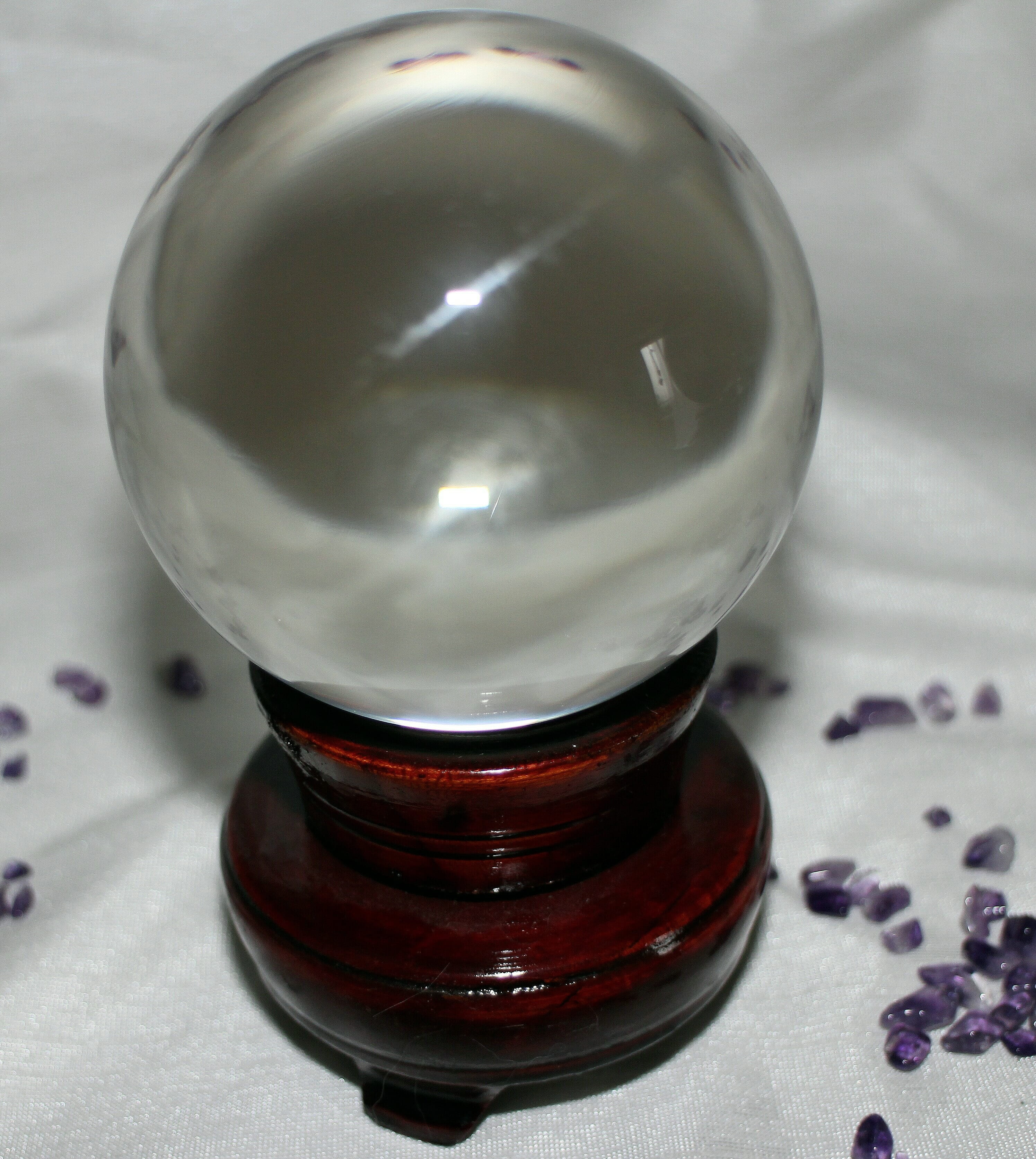 container, clairvoyance, still life, food and drink, drinking glass, single object, day, round, ball, no people, 2K, household equipment, clear, red glass, Phone HD Wallpaper