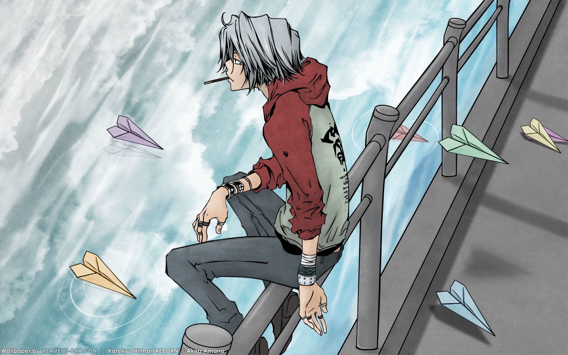 Hayato Gokudera, Katekyō Hitman Reborn!, 1080P, Anime, HD Wallpaper