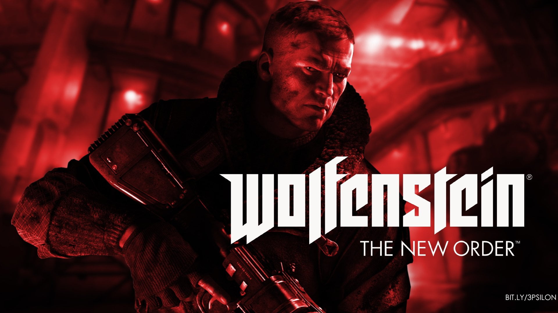 serious, Shotgun, standing, illuminated, government, men, adult, males, nightlife, Red, Wolfenstein: The New Order, portrait, indoors, mid adult, arts culture and entertainment, HD Wallpaper