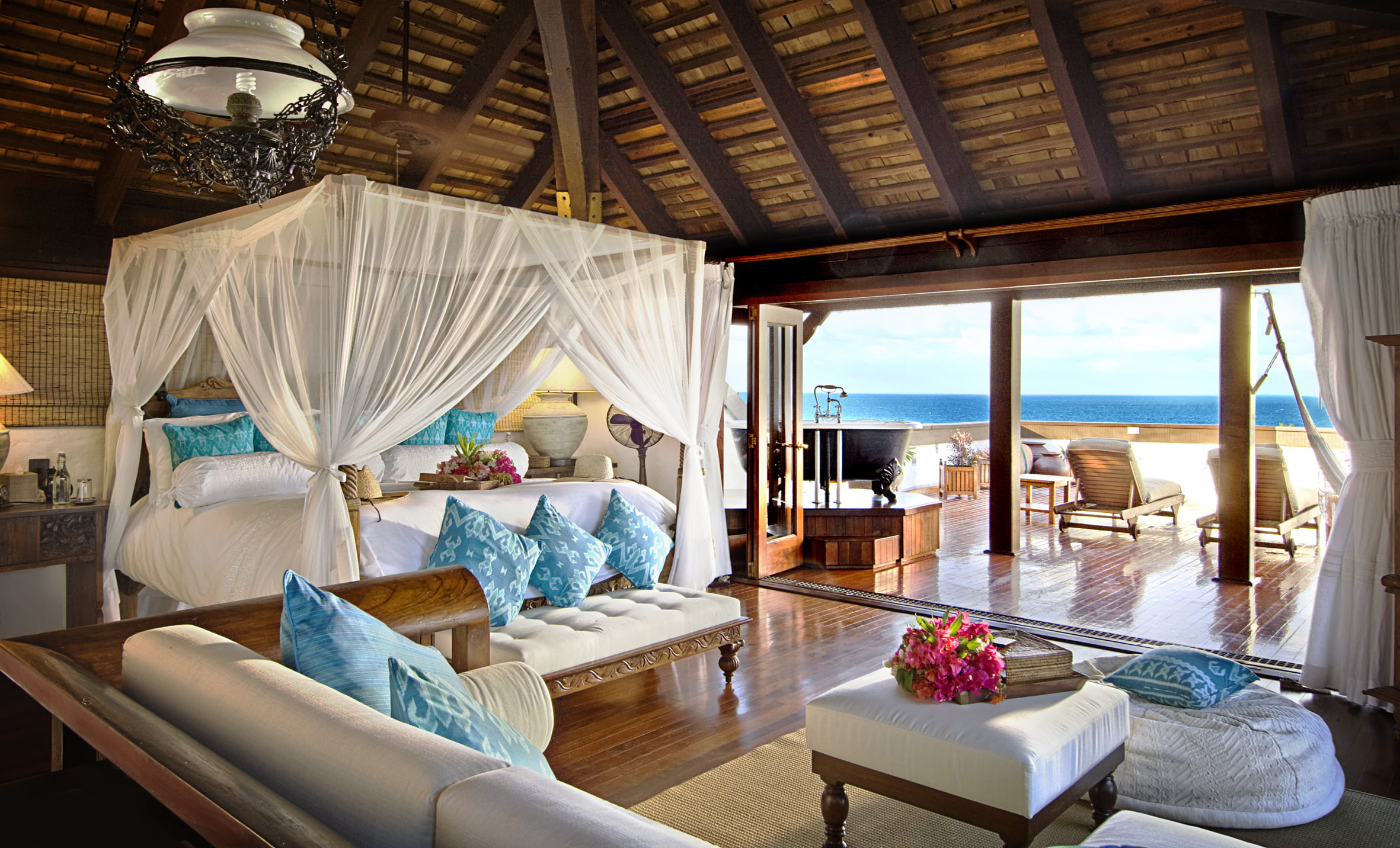 design, living room, tourist Resort, architecture, no People, blue, wood - Material, hotel room, furniture, ceiling, coffee table, modern, absence, apartment, HD Wallpaper