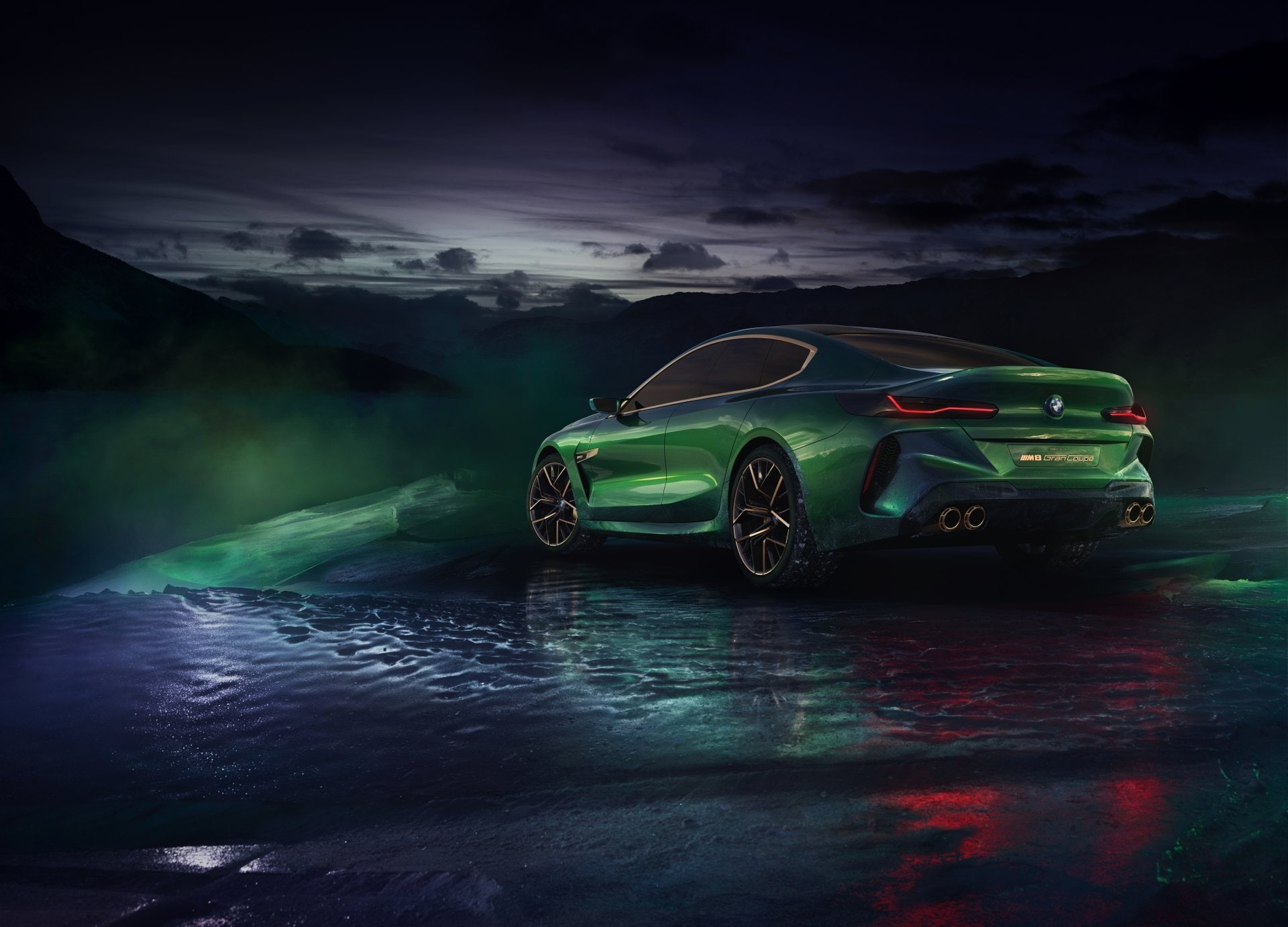Car, Vehicle, BMW, 1080P, Green Car, BMW M8 Gran Coupe, Grand Tourer, HD Wallpaper