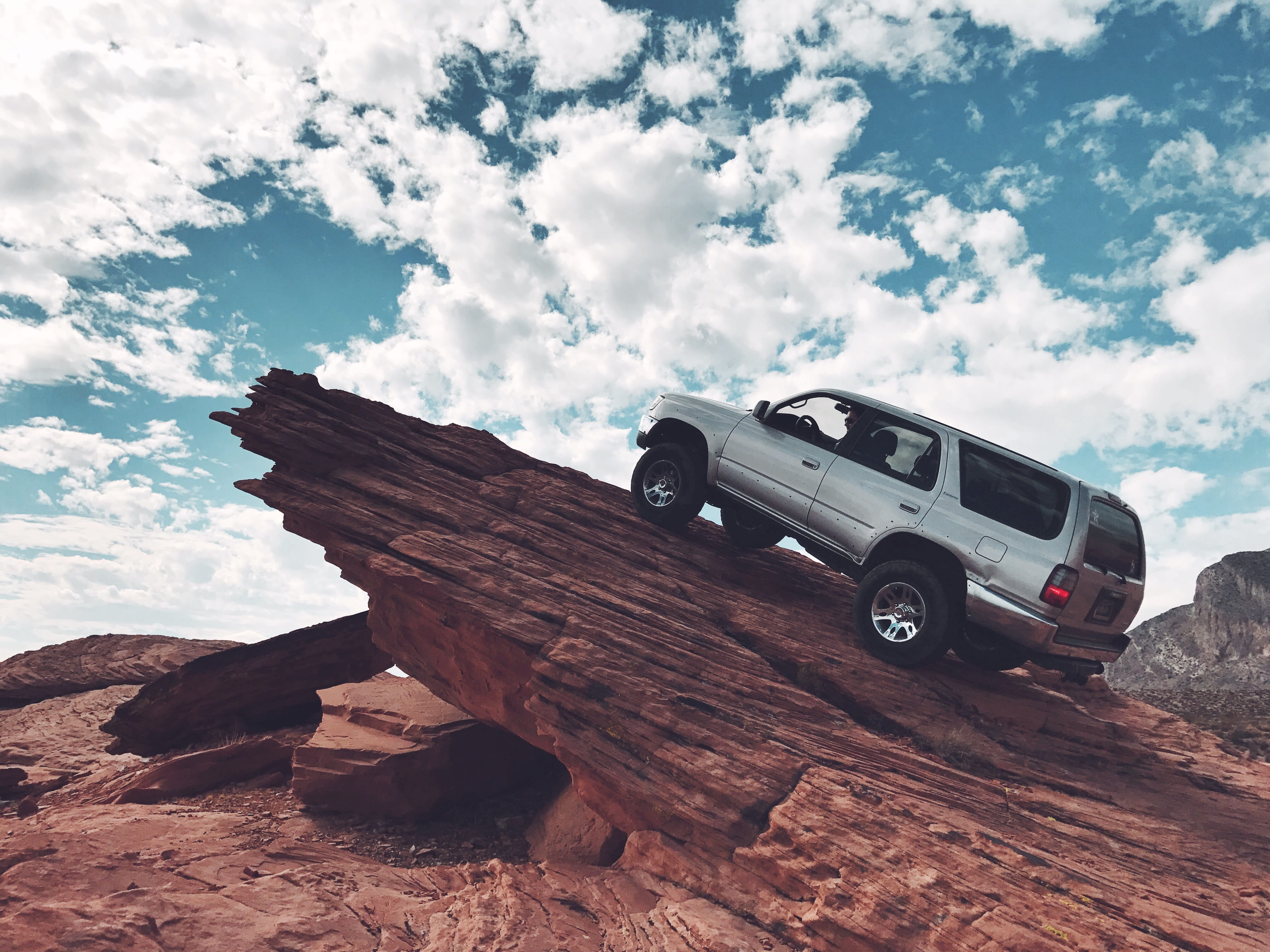 nature, motor vehicle, land, las vegas, 4runner, truck, arid climate, wood - material, old, transportation, desert, united states, day, obsolete, clouds, HD Wallpaper