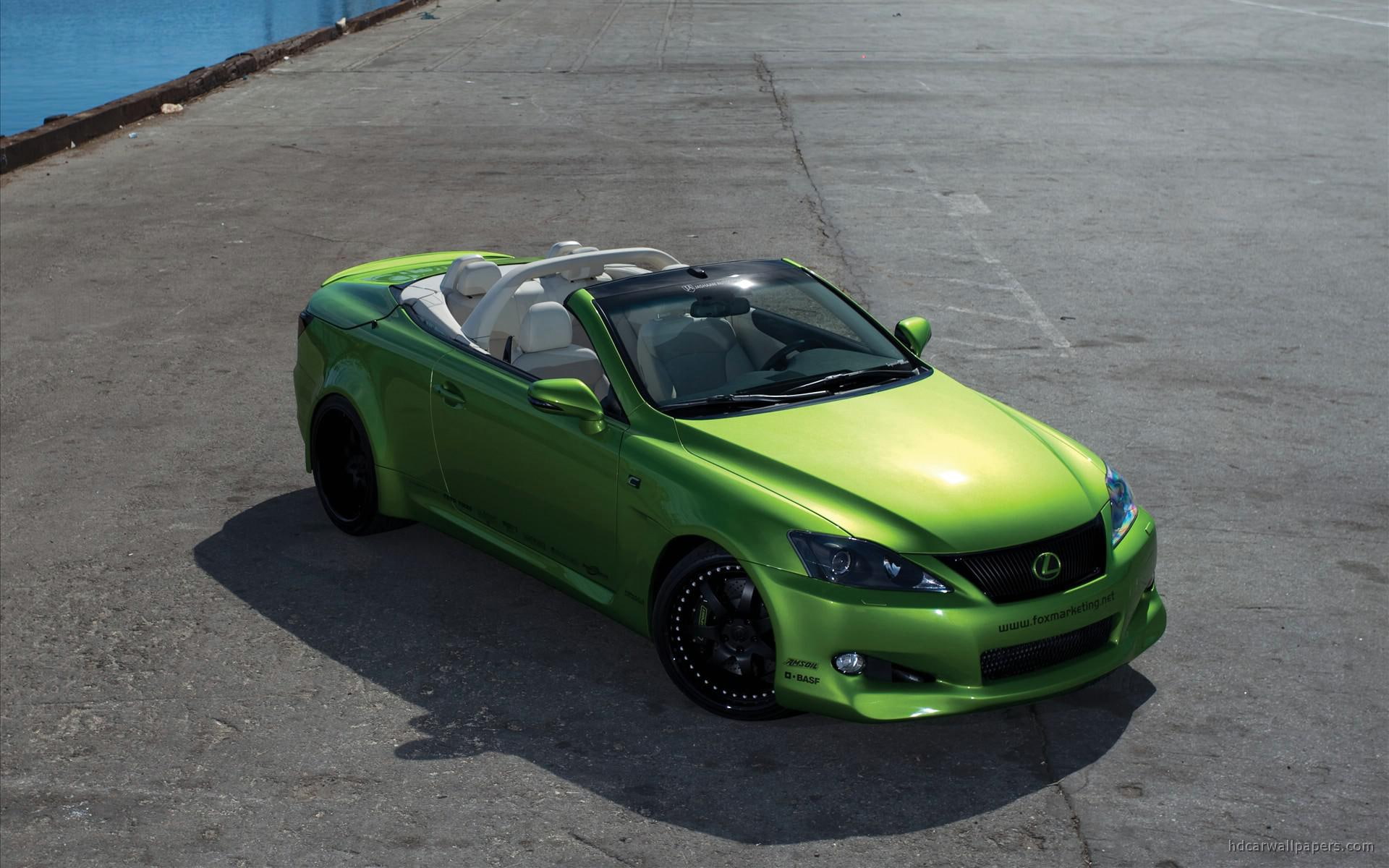 lexus, green, cars, c, 1080P, 350c, convertible, 2009, HD Wallpaper