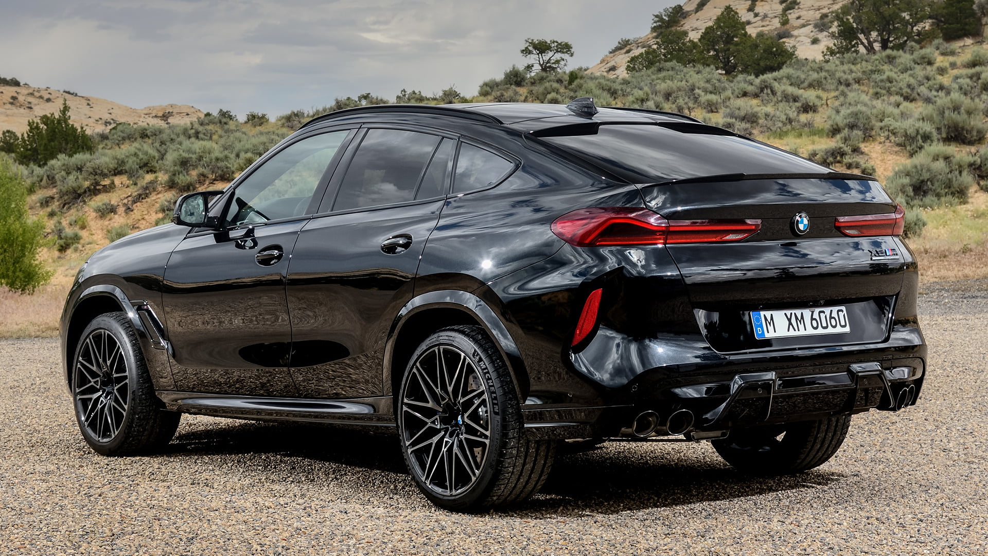 Luxury Car, 1080P, BMW, Black Car, SUV, Car, Crossover Car, BMW X6 M Competition, HD Wallpaper