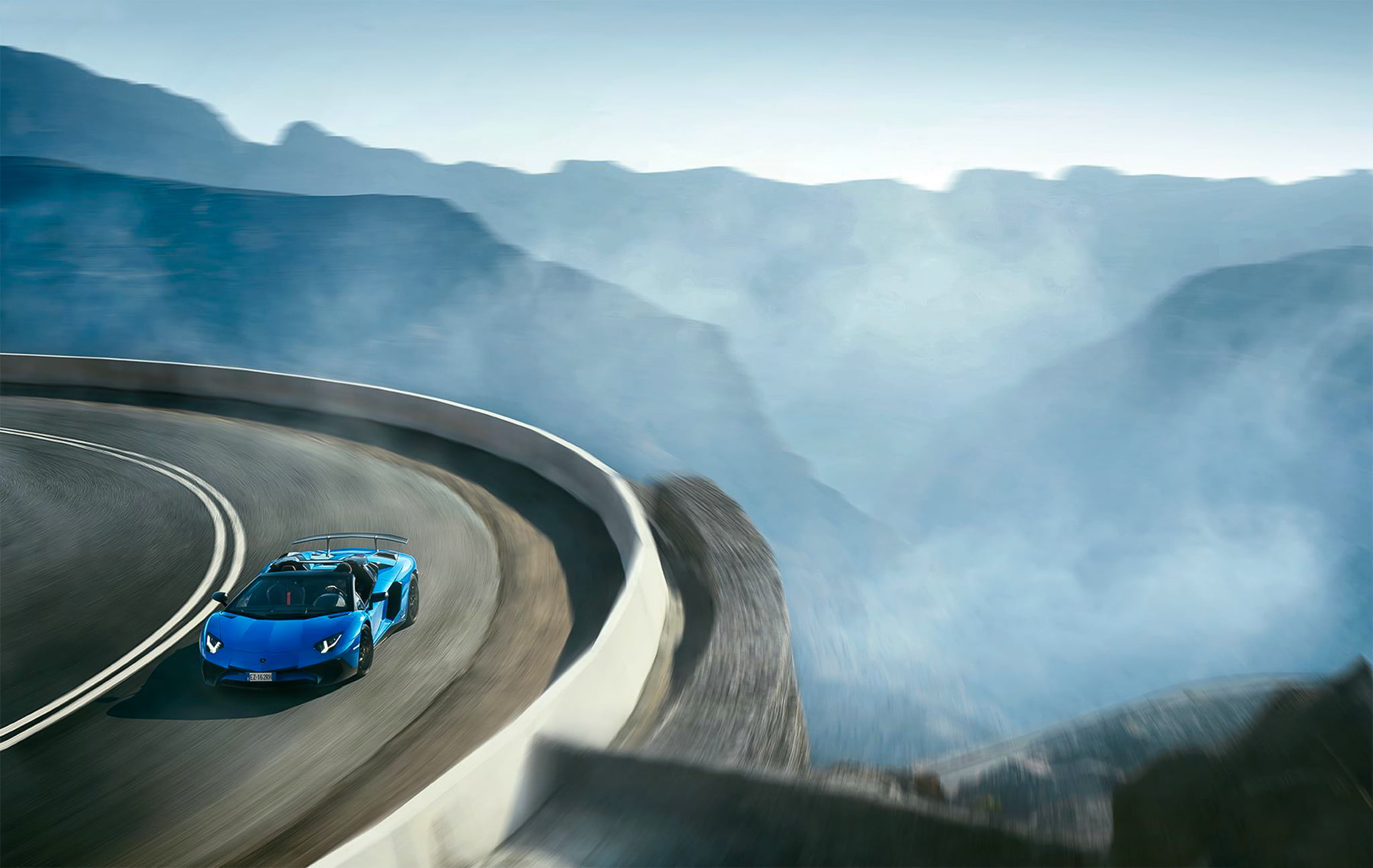 environment, lamborghini, scenics - nature, travel, motor vehicle, land Vehicle, beauty in nature, nature, action, transportation, water, journey, lp 750-4, HD Wallpaper
