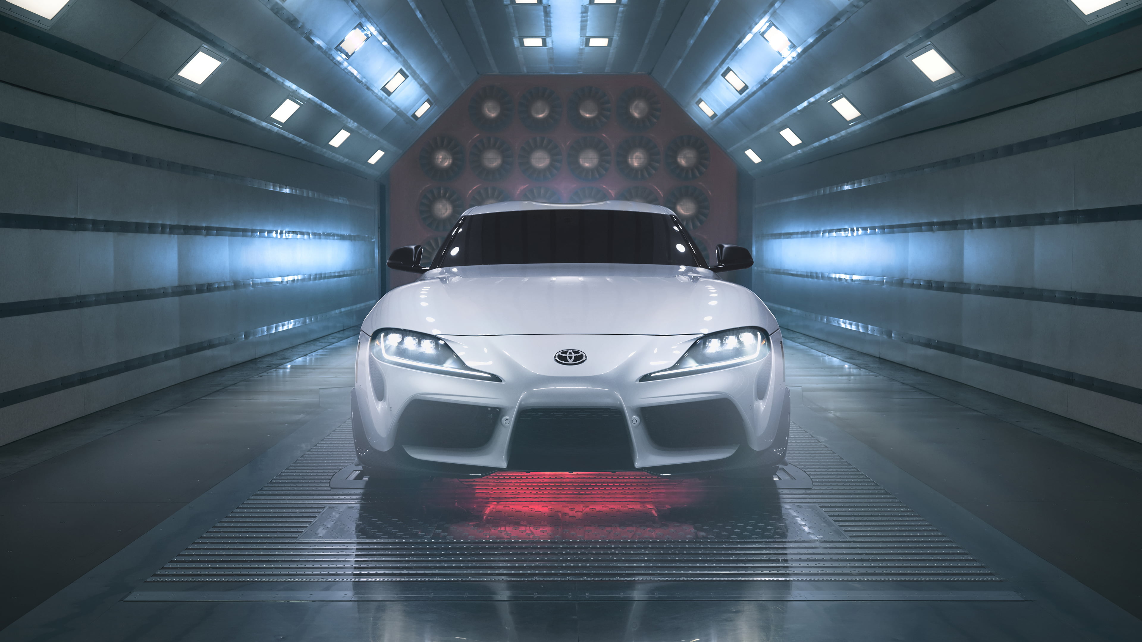 vehicle, 4K, white cars, Toyota, Toyota Supra A90, car, sports car, HD Wallpaper