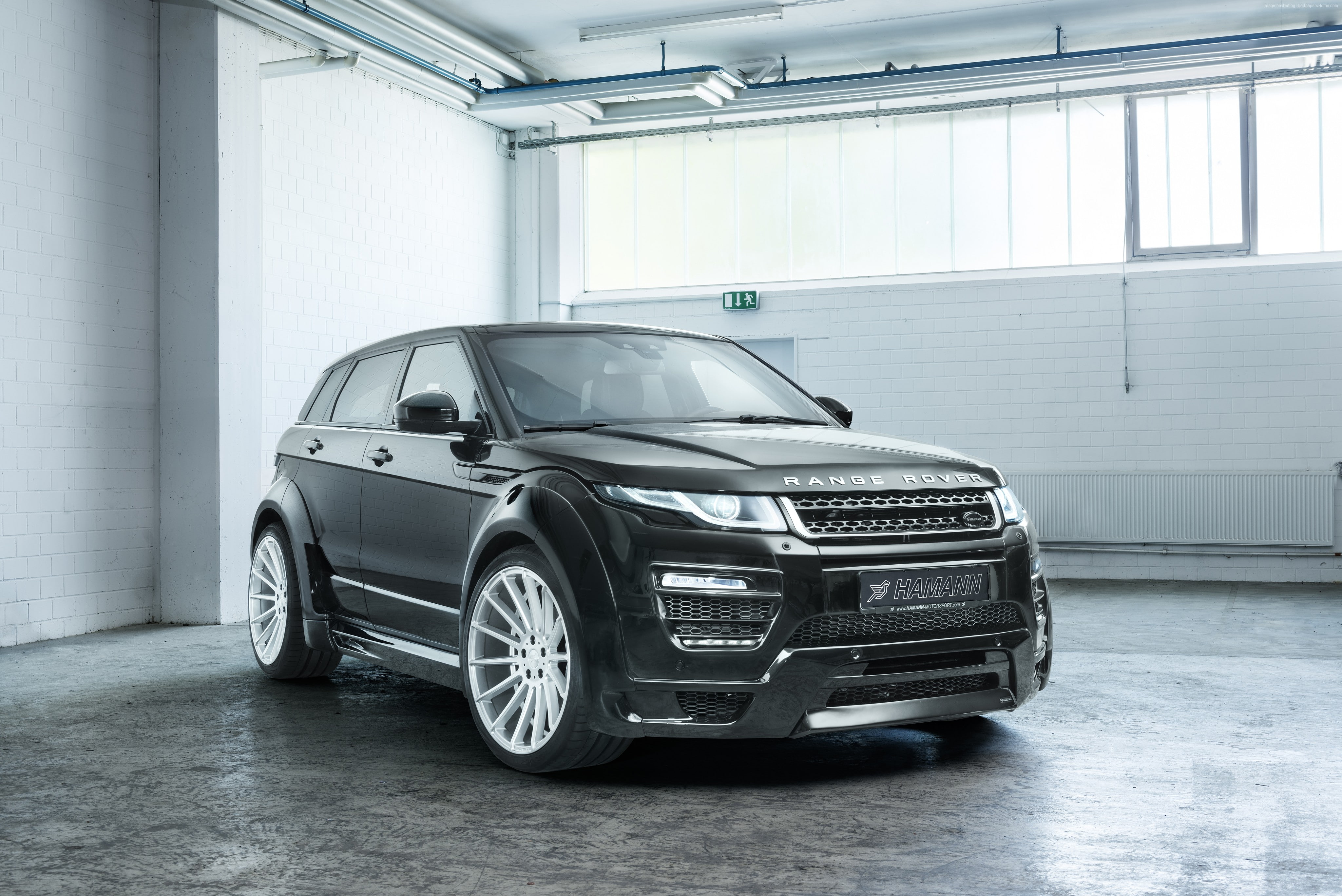 black, Range Rover Evoque, 4K, hamann, HD Wallpaper