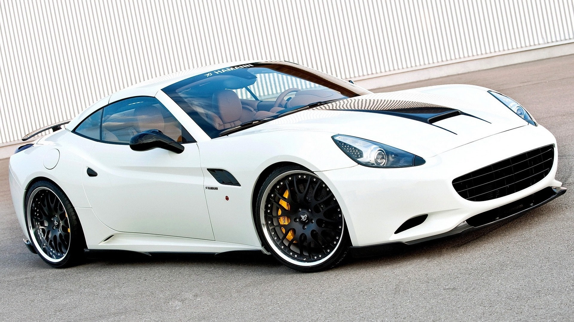 White, Supercar, 1080P, Ferrari, Hamann, HD Wallpaper