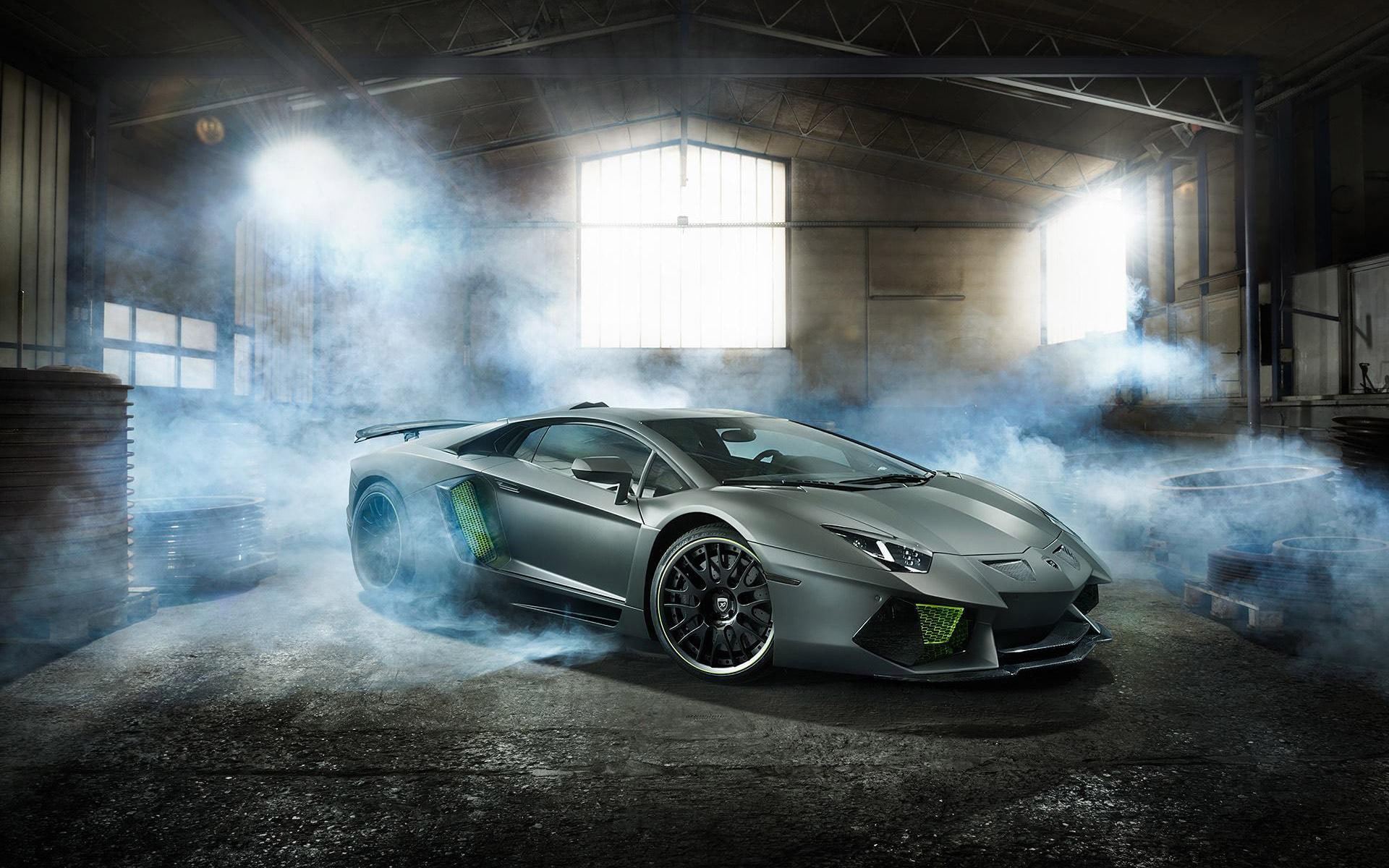 gray, sports, 1080P, aventador, cars, car, hamann, lamborghini, HD Wallpaper