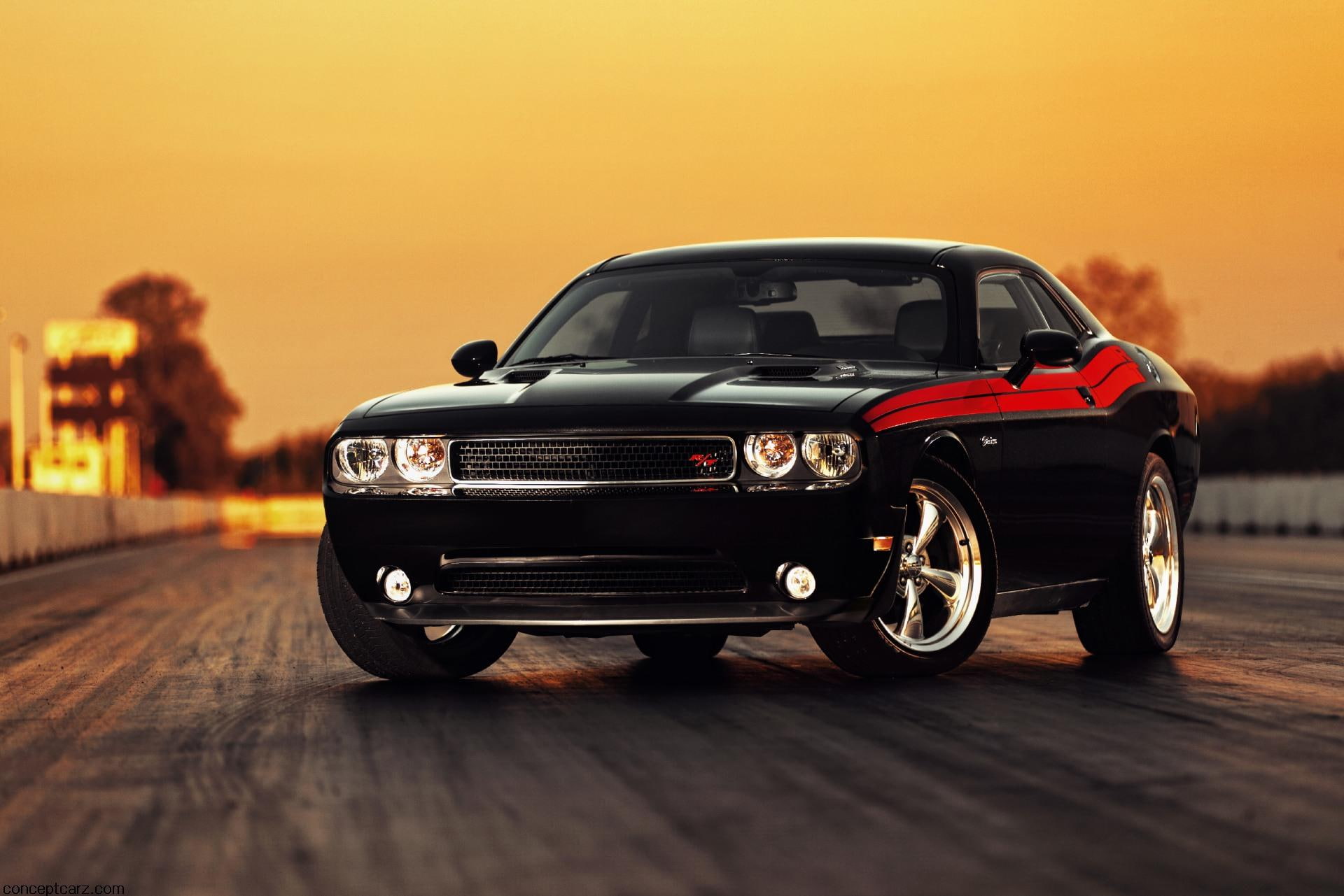 t, car, redline, dodge, 1080P, challenger, r, HD Wallpaper