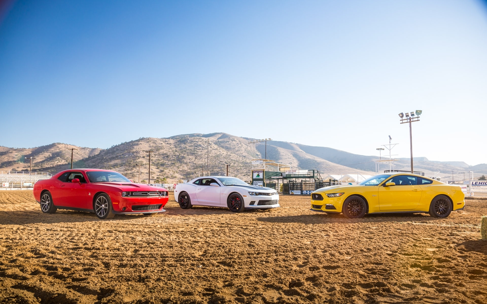 Chevrolet, 1080P, Ford, Challenger, Dodge, Muscle car, Camaro, background, Mustang, Chelenzher, HD Wallpaper