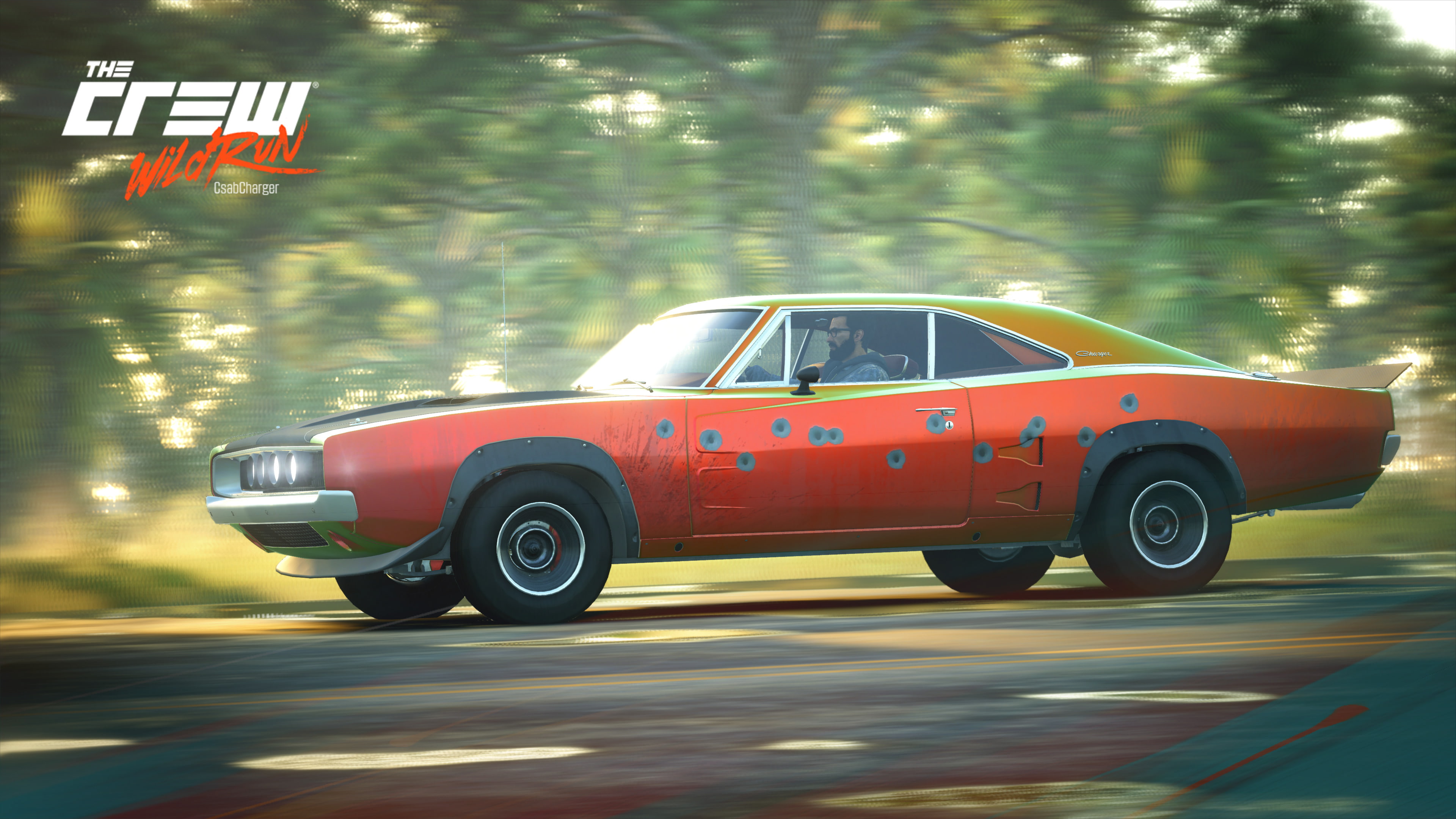 plant, tree, 4K, on the move, red, motor vehicle, no people, patriotism, road, mode of transportation, blurred motion, nature, flag, speed, car, day, motion, HD Wallpaper