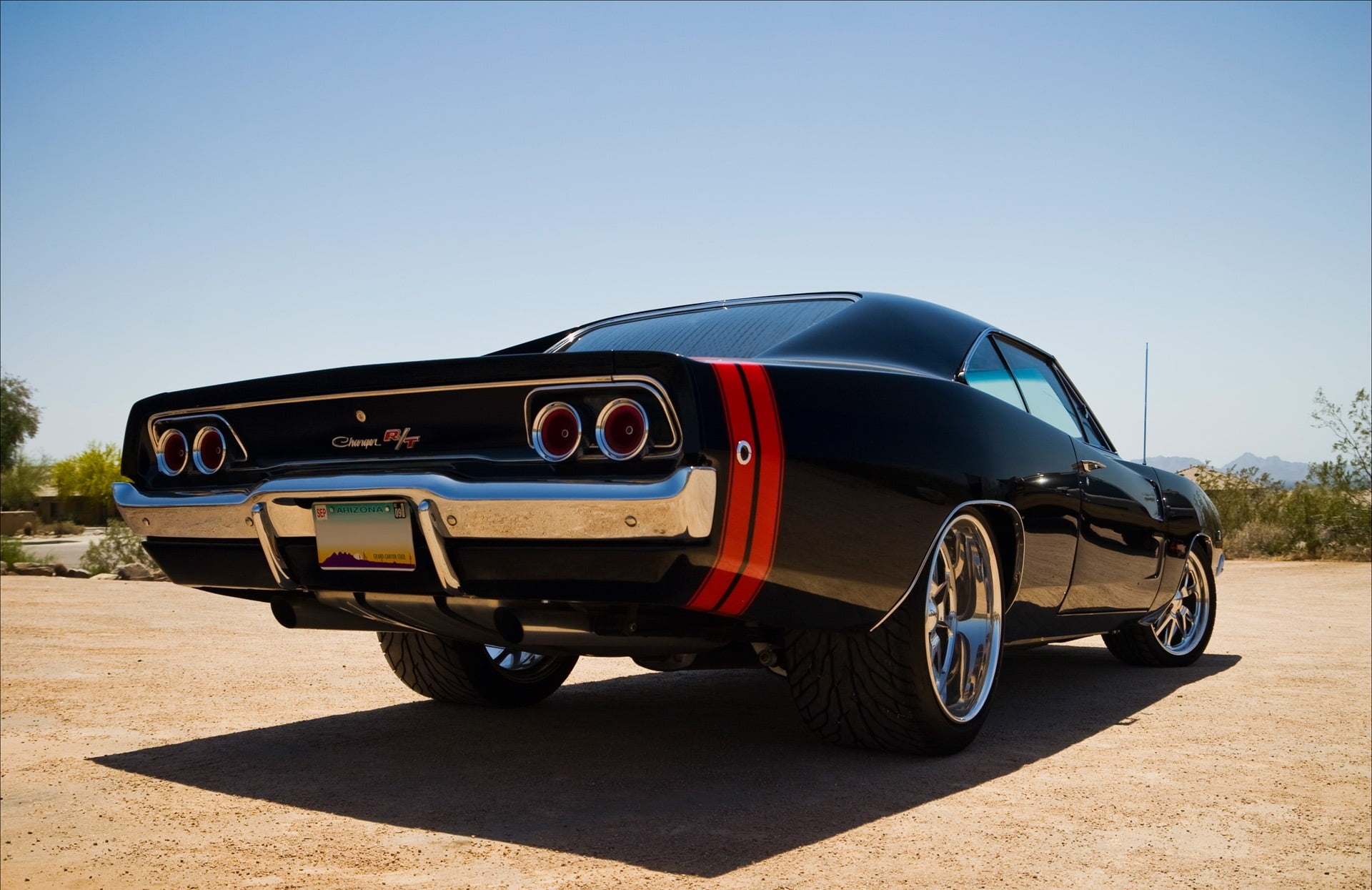 stationary, speed, coupe, modern, traffic, sports Car, road, street, front View, R/t, sky, motor Vehicle, old, mode of Transport, wheel, copy space, no People, HD Wallpaper