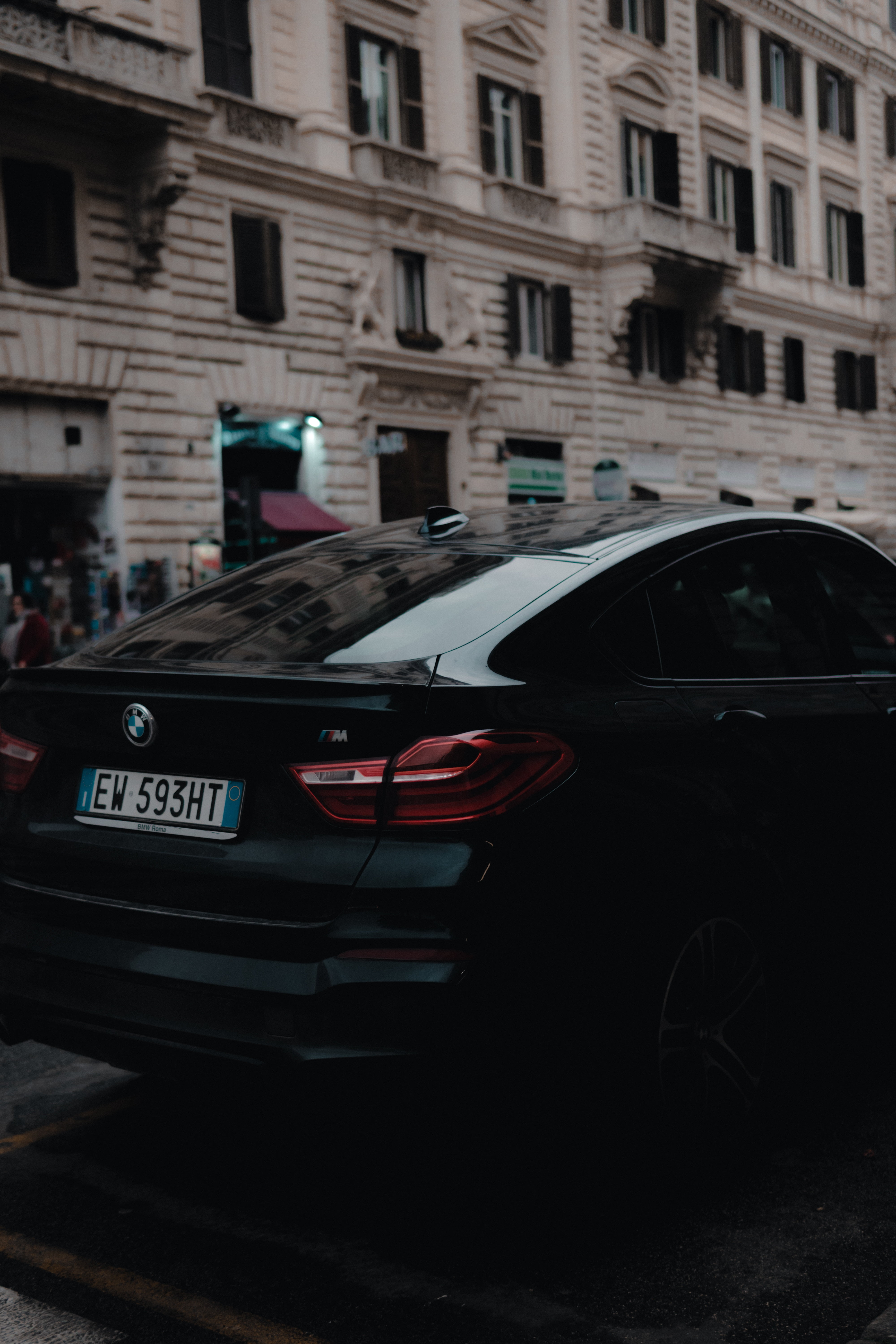 building exterior, motion, mode of transportation, black, speed, mode of Transport, travel, motor vehicle, luxury, rear view, sports Car, land Vehicle, Phone HD Wallpaper