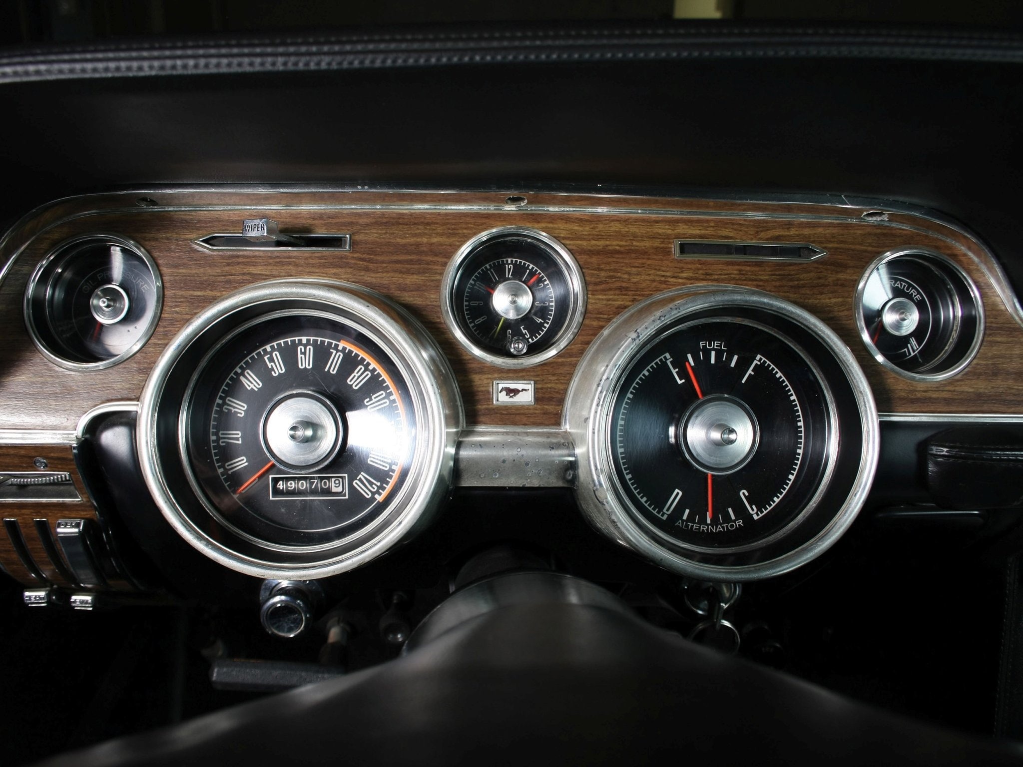 g t, hardtop, 1968, classic, mustang, 1080P, ford, interior, muscle, HD Wallpaper