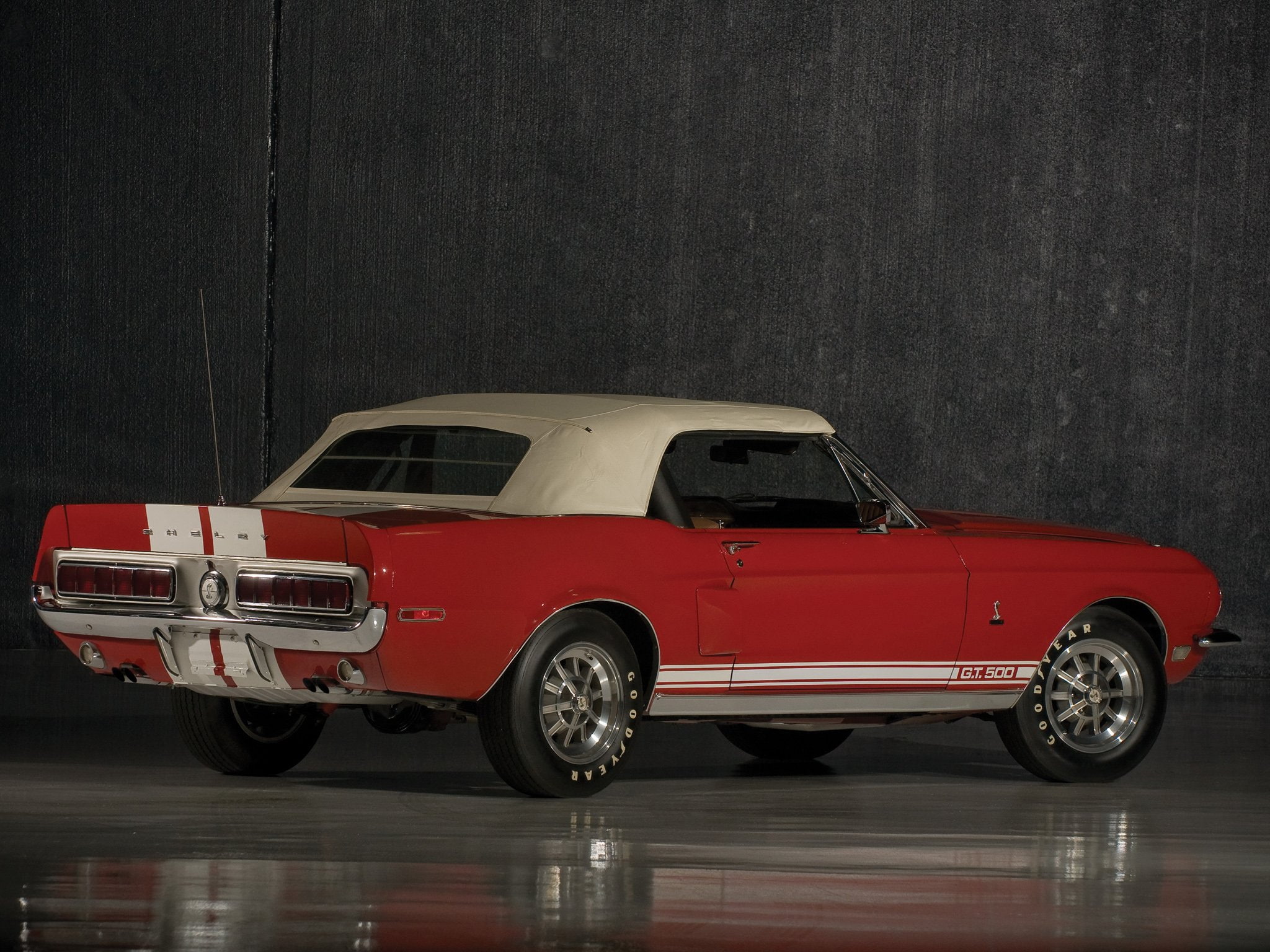 1968, gt500, g-t, classic, convertible, mustang, muscle, ford, shelby, 1080P, HD Wallpaper