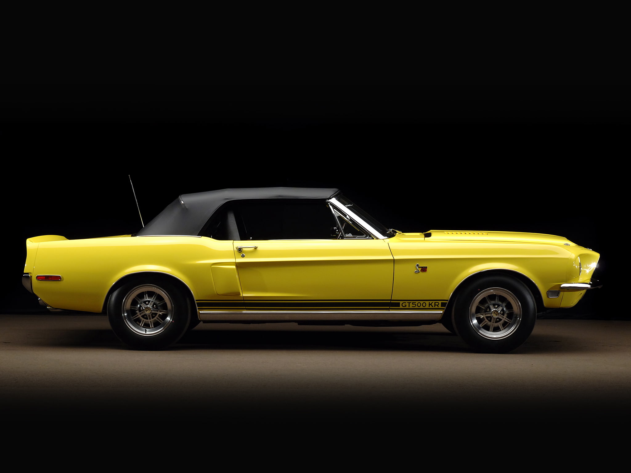 1080P, ford, mustang, classic, g t, 1968, shelby, muscle, gt500 kr, gt500, convertible, HD Wallpaper