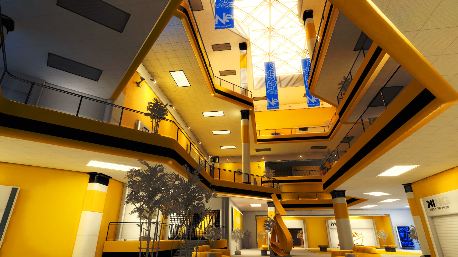 brown, 1080P, s, white, video games, interior, hd, mirror, edge, house, HD Wallpaper