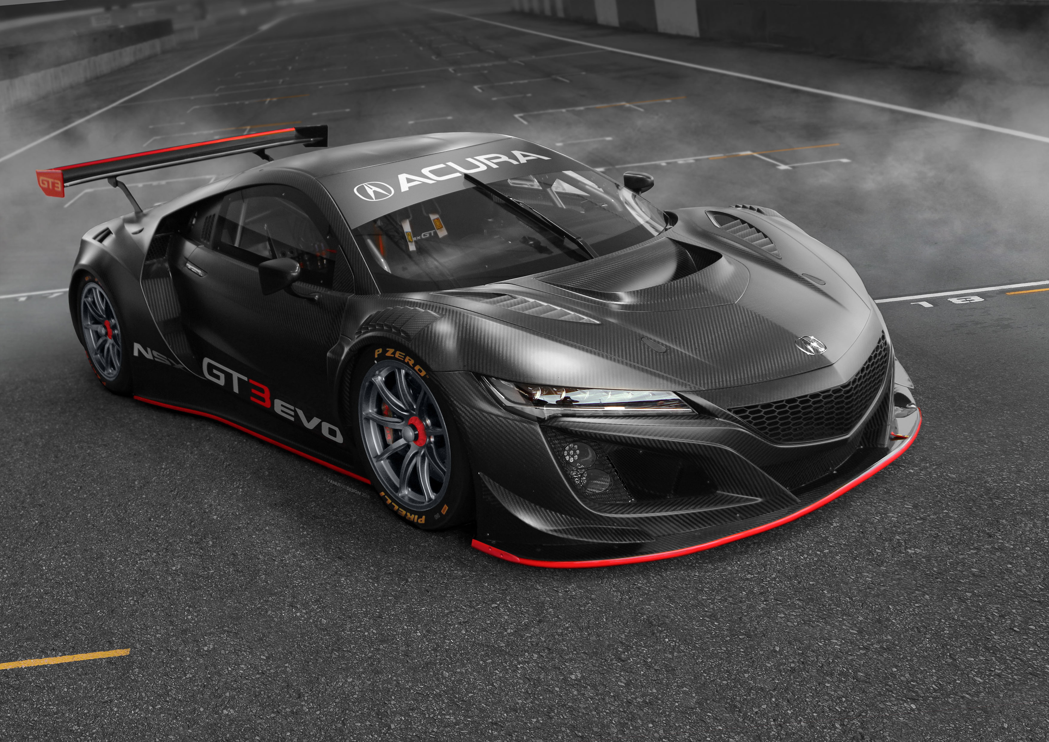 Acura NSX GT3 Evo, 2019, 4K, 2K, HD Wallpaper