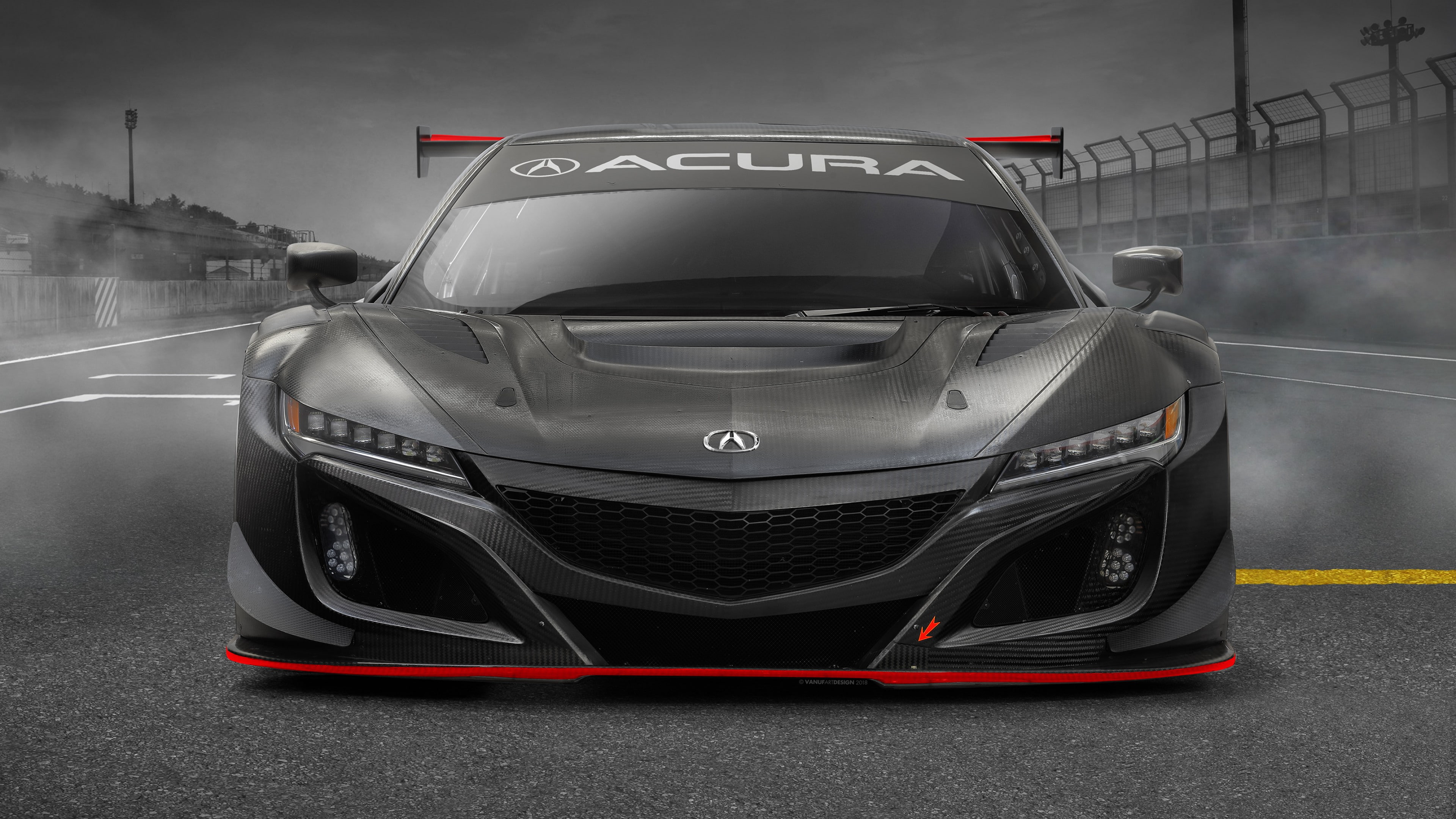 4K, 2019 Cars, Acura NSX GT3 Evo, 4K, supercar, HD Wallpaper