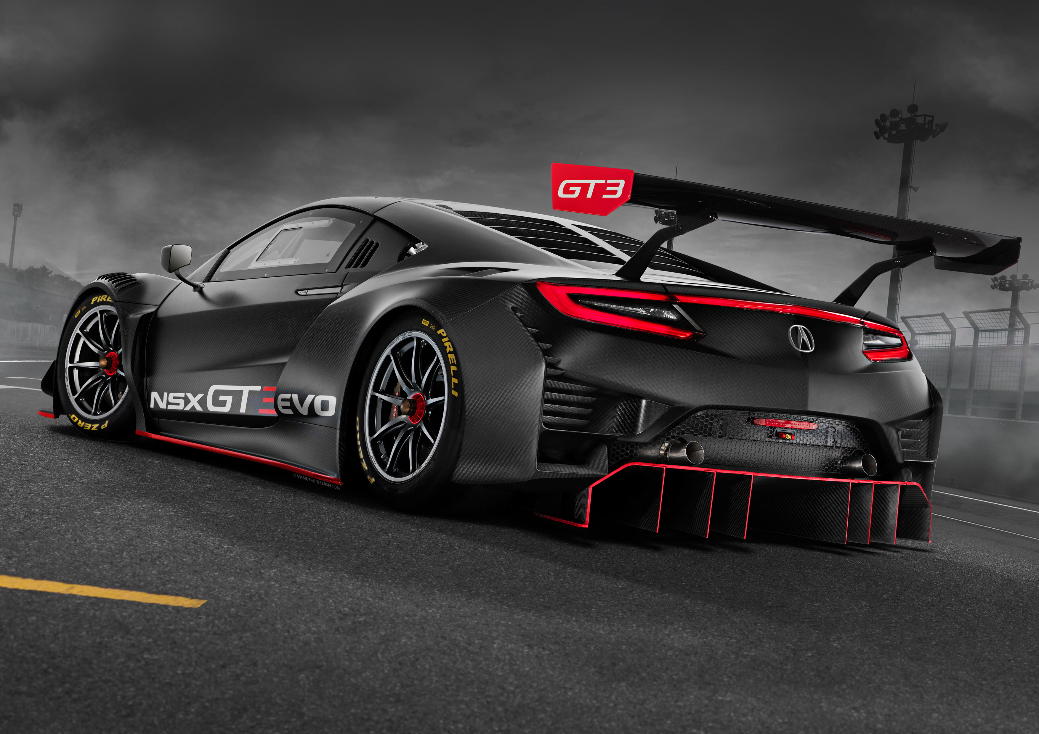 2K, 2019, 4K, Acura NSX GT3 Evo, HD Wallpaper