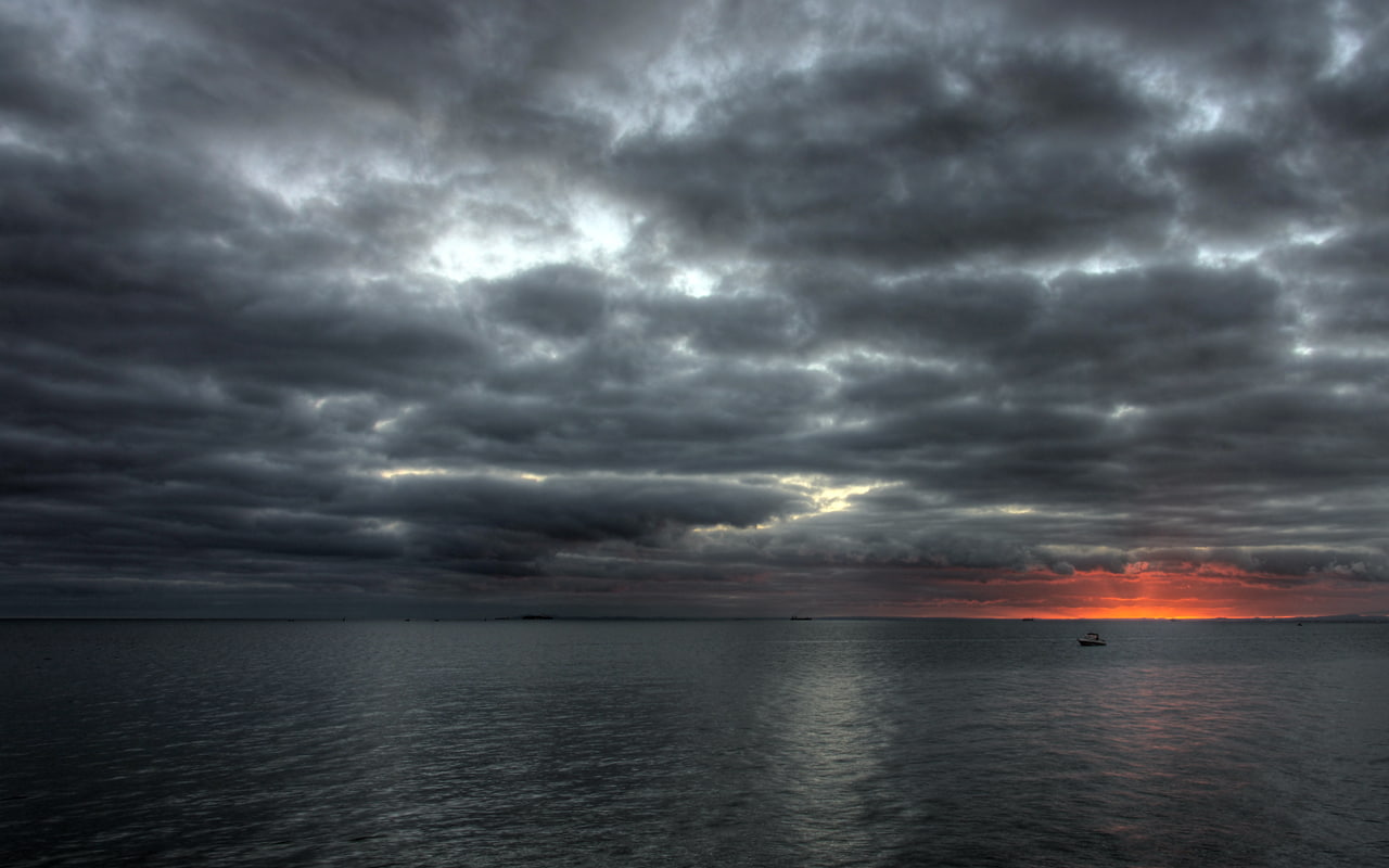 storm, cloud - sky, cloudscape, sky, dark, scenics - nature, sunlight, 720P, power in nature, clouds, beauty in nature, dramatic sky, no people, overcast, HD Wallpaper